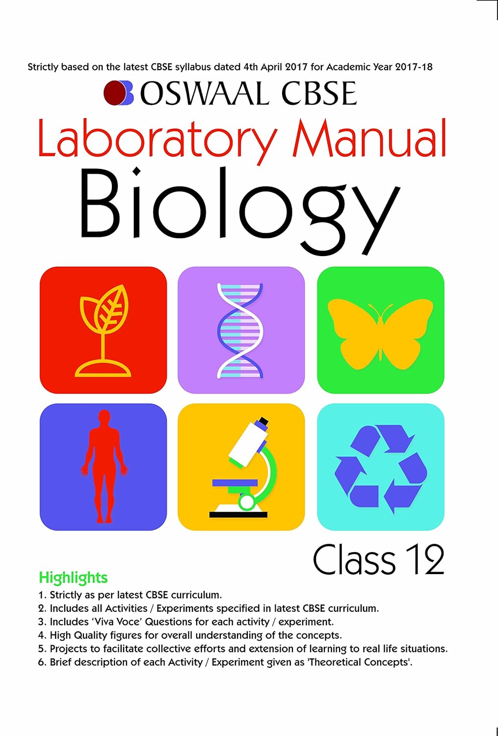 Oswaal CBSE Laboratory Manual Class 12 Biology Book (For