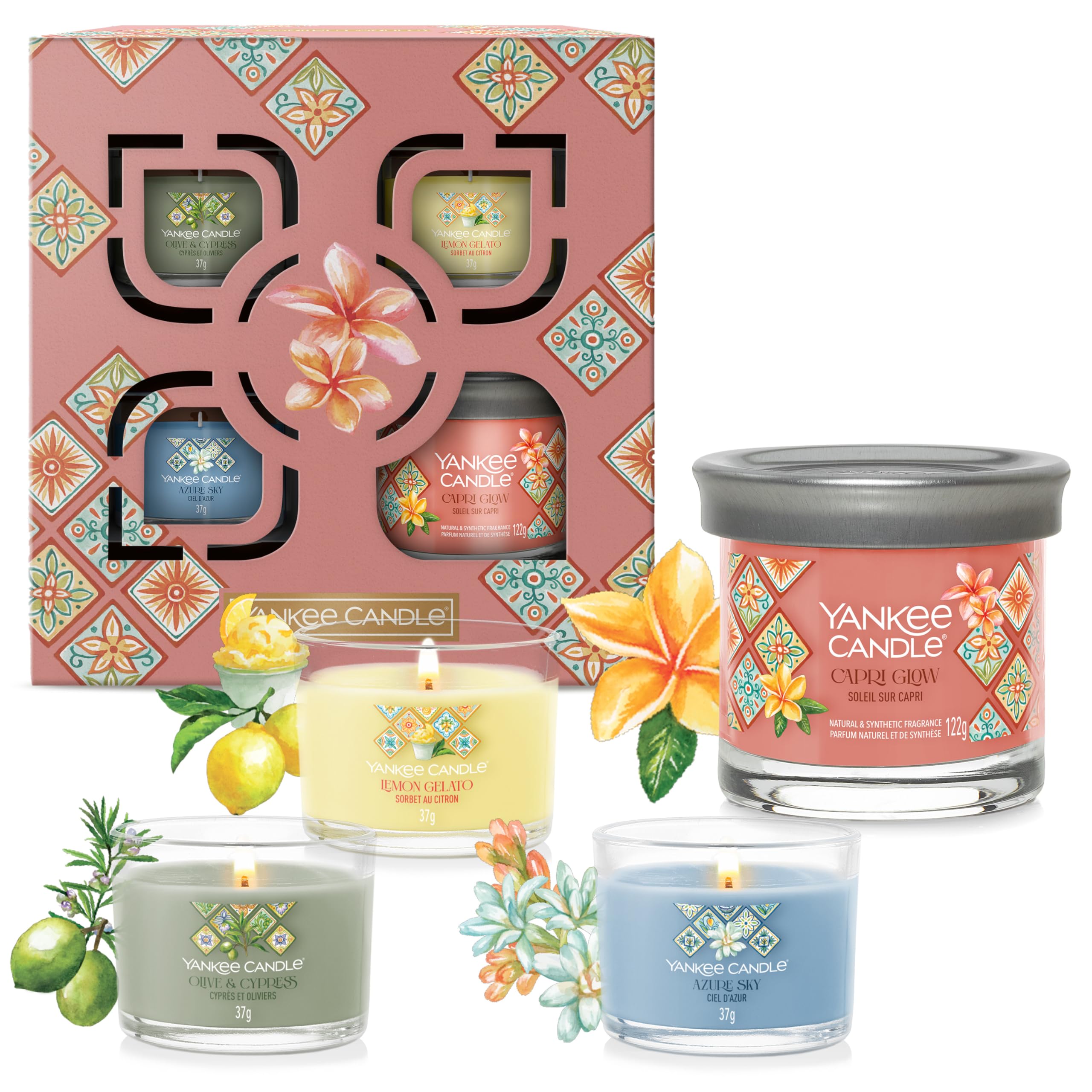 Debenhams Unisex Multi Small Tumbler 3 Filled Votive Gift Set