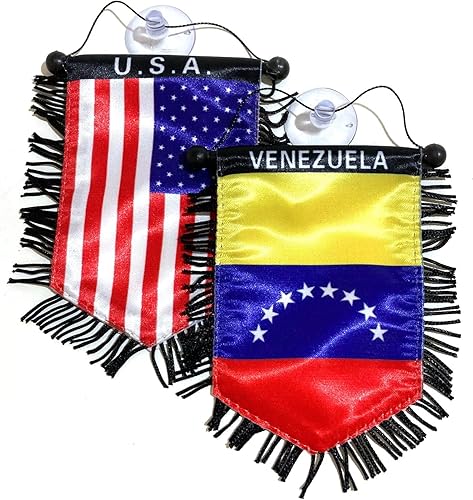 Miniatura 3 de Bandera de Venezuela para coche hogar venezolano decoración de pared puerta ventana decoración mini banner accesorios decoración bandera pequeña