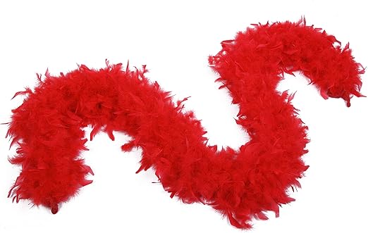 100 Gram 2 Yard Long Chandelle Feather Boa over 10 Colors, Great for Party, Wedding, Costume