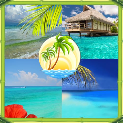Colagem tropical da foto