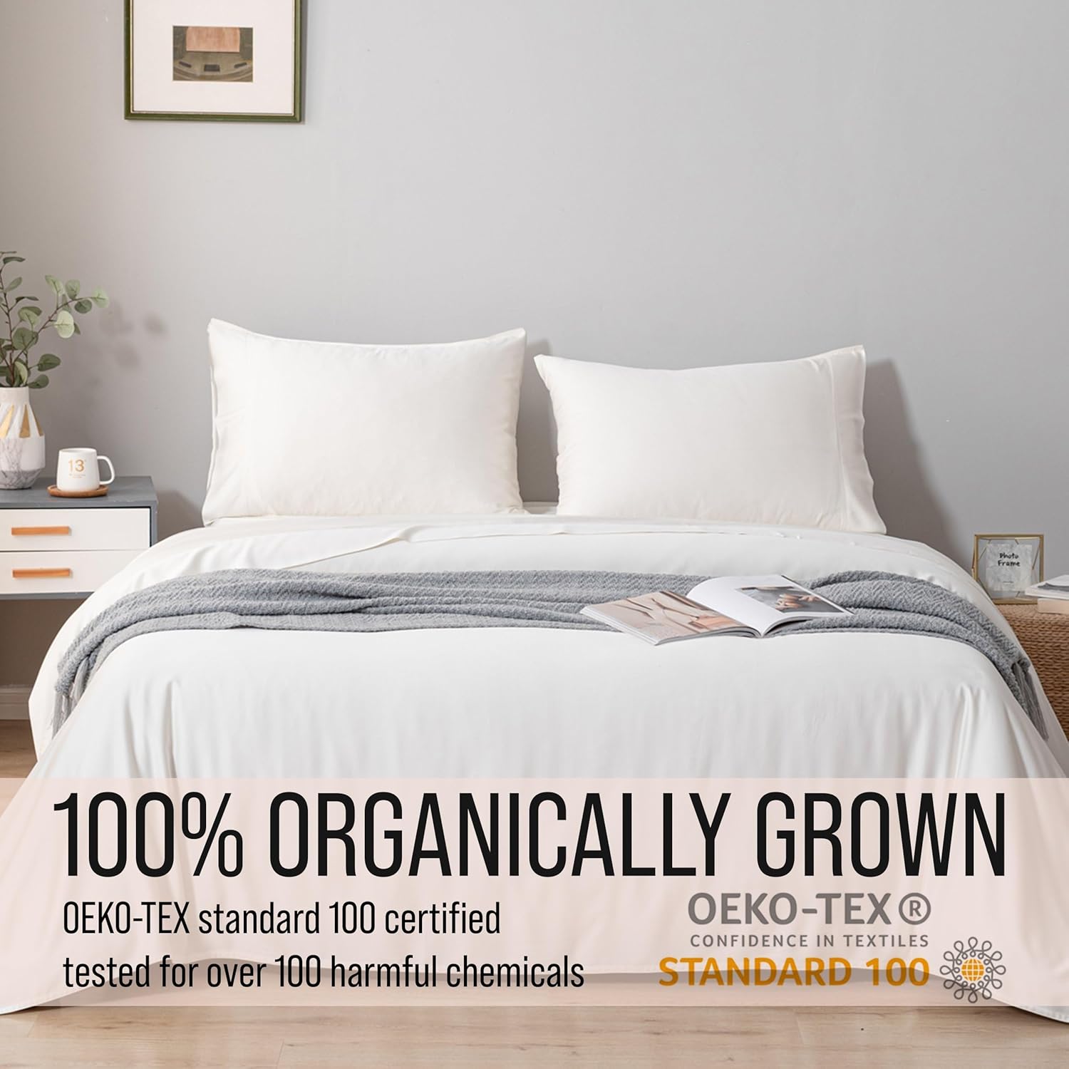 Bella Coterie Luxury Bamboo Viscose Twin XL Size Sheet Set | 100% Organically Grown | Ultra Soft | Cooling for Hot Sleepers | 18" Deep Pocket [Ivory] - Image 4