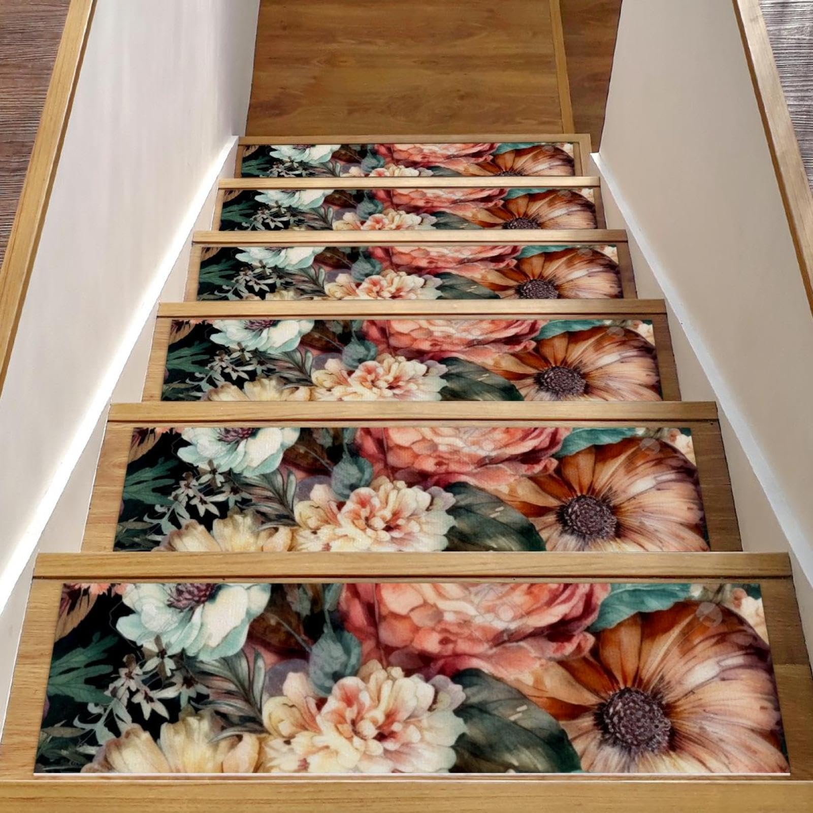 Alfombrillas para peldaños de madera CHENZZZZ, protección para niños y perros, 15 unidades