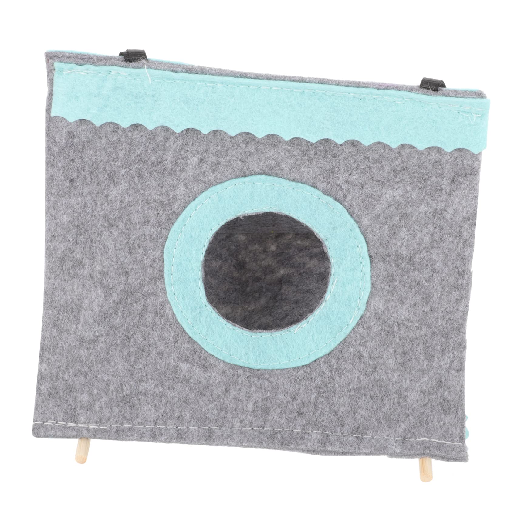 VILLFUL Parkieten Nest Vogel Slaaptent Papegaai Hangende Kooi Papegaai Tent Bed Dwergpapegaai Nest Papegaaien Bed Pluchen Vogelhuisje Ara Hangmat Valkparkiet Comfortabel Verwarming Wit