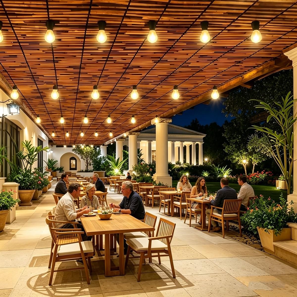 Stuoia Ombreggiante in Canniccio di Bambù Pelato - Frangivista Naturale per Recinzione Giardino, Arella Copertura Tettoia Gazebo, Ringhiera Balcone, Arelle Decorativo in Canna(Marrone,H1.5 x L2.5m)