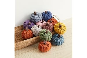 Mini Knit Pumpkins, Set of 12