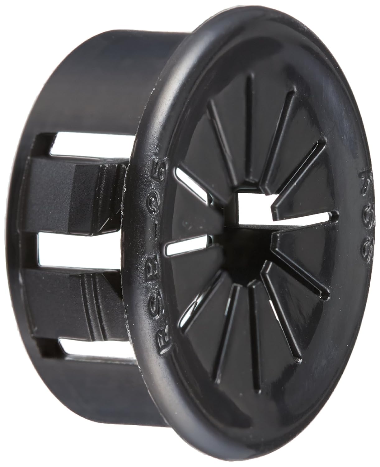 Morris 22350 Snap Bushings with Shutters, 1-Inch, Black, 10-Pack