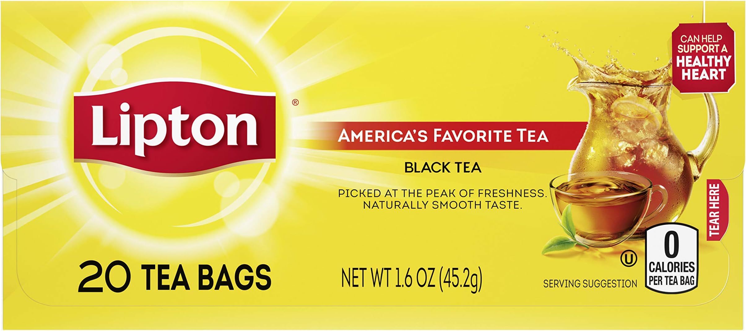 Lipton Yellow Label International Blend 100 Tea Bags (Pack