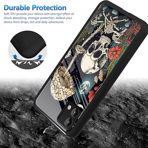 Miniatura 3 de Funda para Motorola Moto G Stylus 5G 2023 con protector de pantalla, parte trasera de vidrio templado + funda de silicona suave TPU absorción de