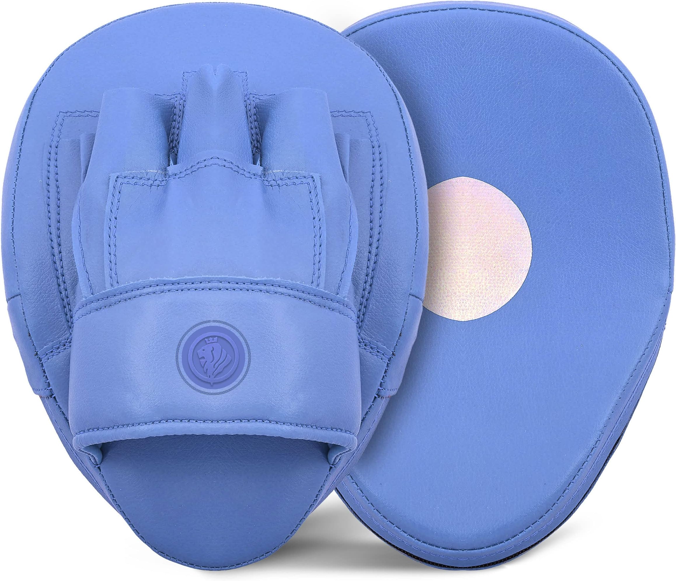 Lions Curved Focus Pads Hook & Jabs Gloves Punch Bag Mitts Boxing MMA Kick Training