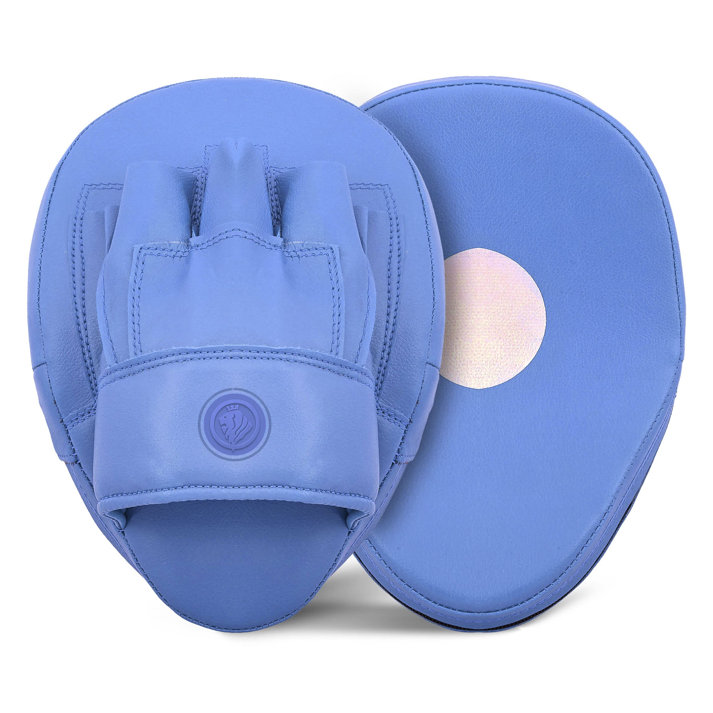 Lions Curved Focus Pads Hook & Jabs Gloves Punch Bag Mitts Boxing MMA Kick Training