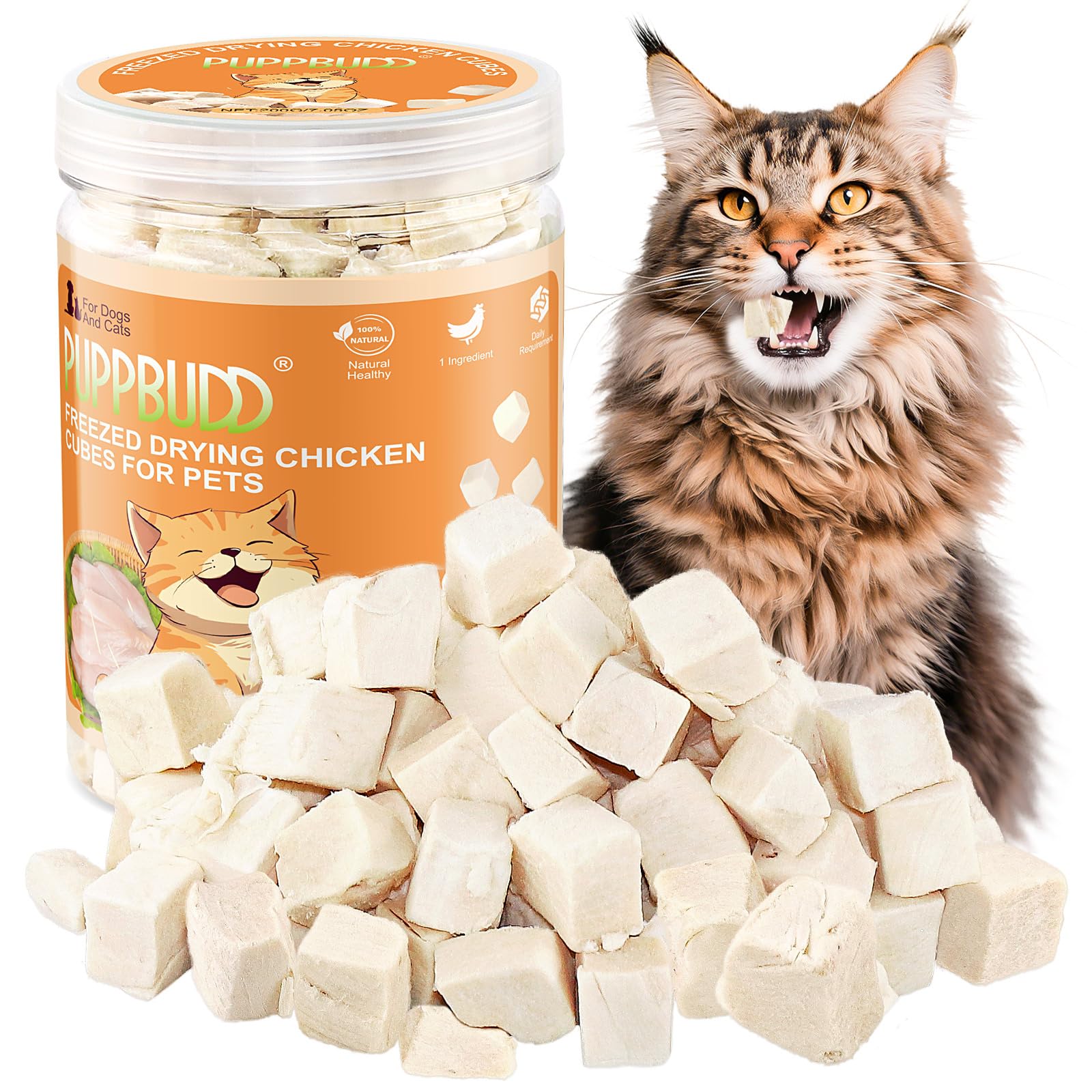 Gefriergetrocknete Snacks Huhn & Kürbis - Getreidefrei Für Katzen & Hunde