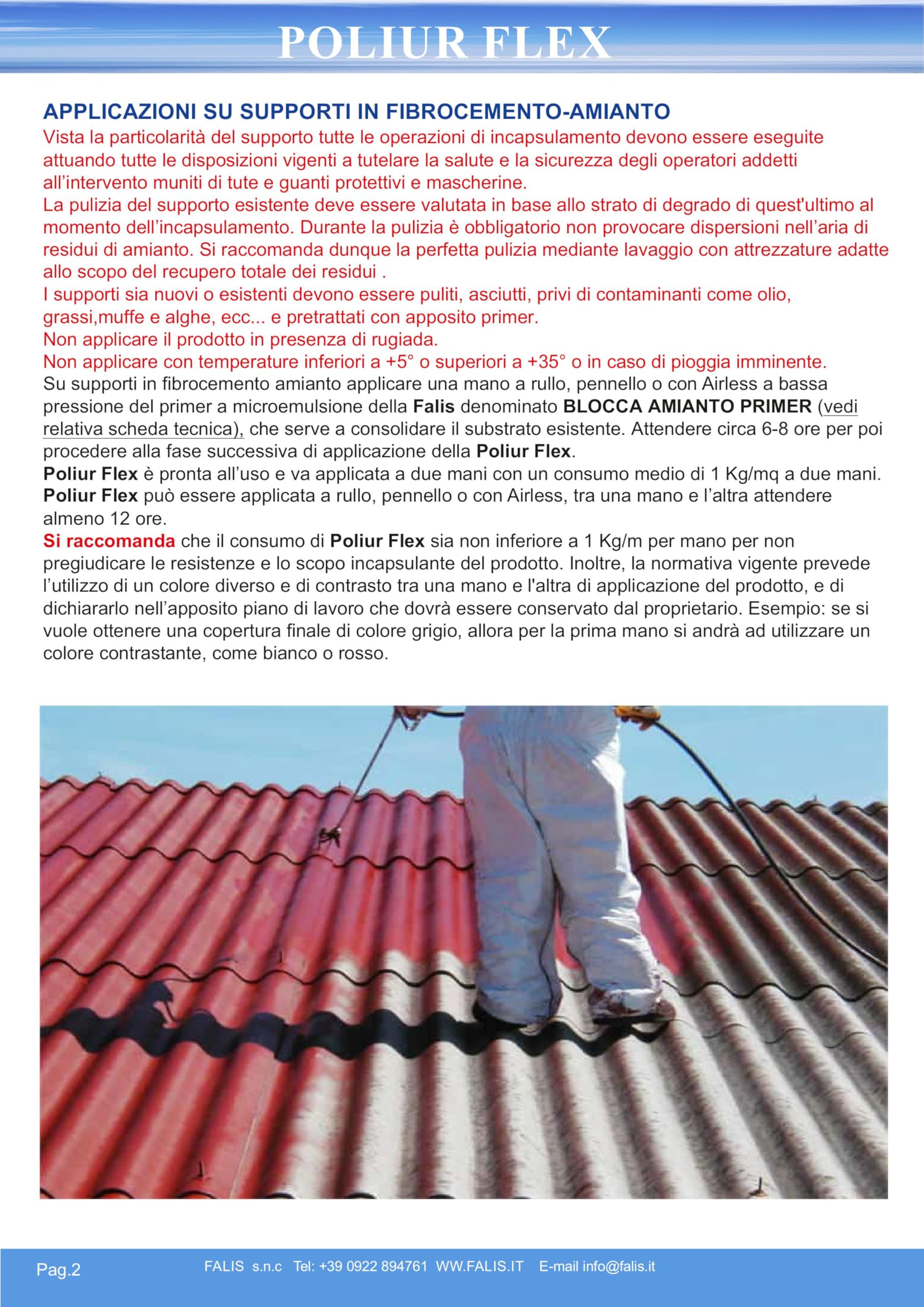 INCAPSULANTE PER AMIANTO (5 KG, ROSSO RAL 3013)