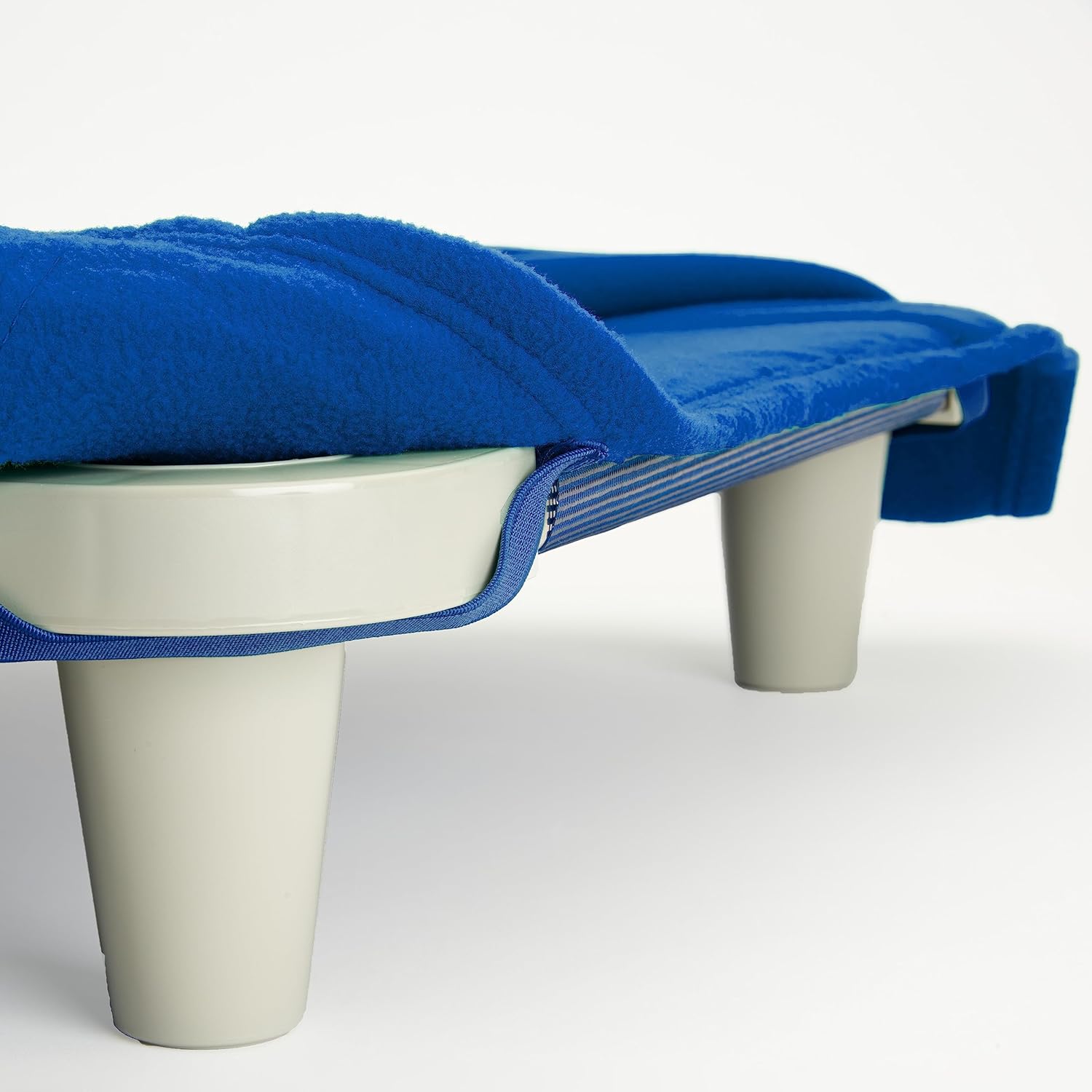 ROLLEE POLLEE Northwest Royal Blue Sleeping Blanket for Kids with Elastic Corner Straps - Super Soft Anti-Pill Fleece Blanket for Cots and Mats - Cozy Nap Time Solution for Children, 50" x 55"