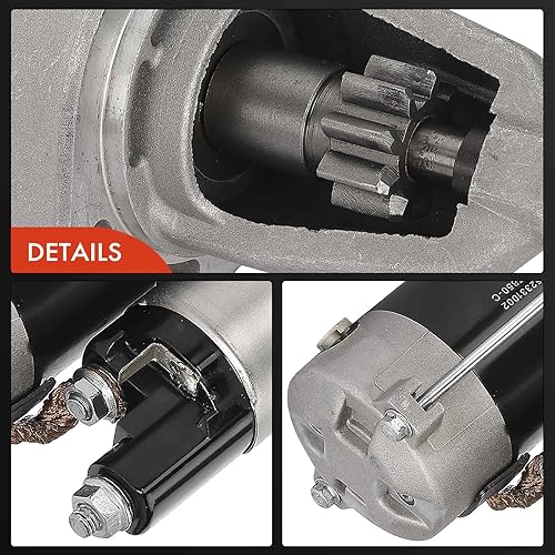 Miniatura 6 de A-Premium Starter Motor Compatible with Subaru Impreza 2002-2007 & Saab 9-2X 2005-2005, 2.0L 2.5L, 12V 1.0KW 9-Teeth Counterclockwise, Replace#