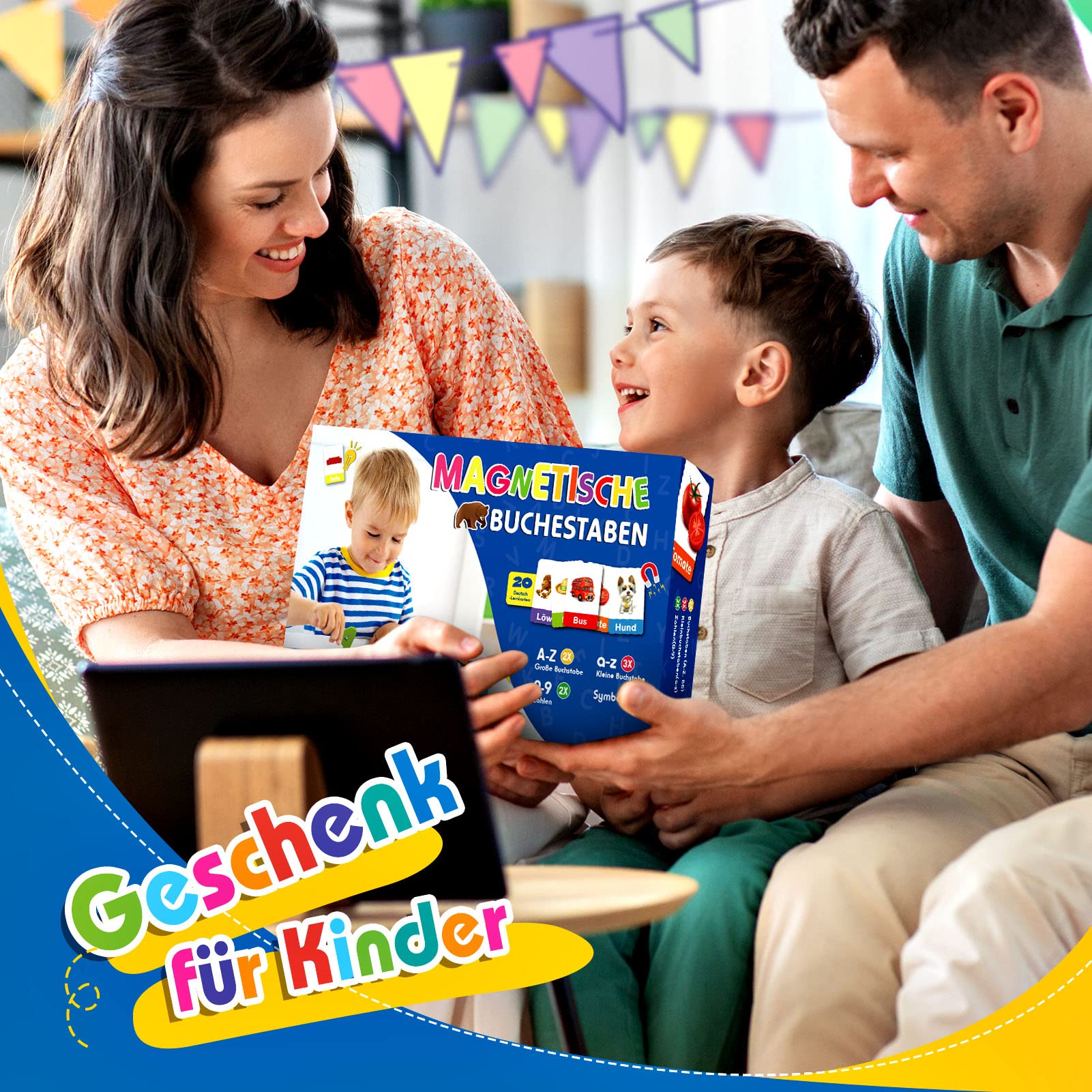 Gry edukacyjne dla dzieci od 3, 4, 5, 6, 7 lat, magnetyczne litery i cyfry, zabawki dla dzieci w wieku od 3 do 7 lat, dla chłopców do nauki liter, prezent dla dziewczynek 3, 4, 5, 6, 7 lat