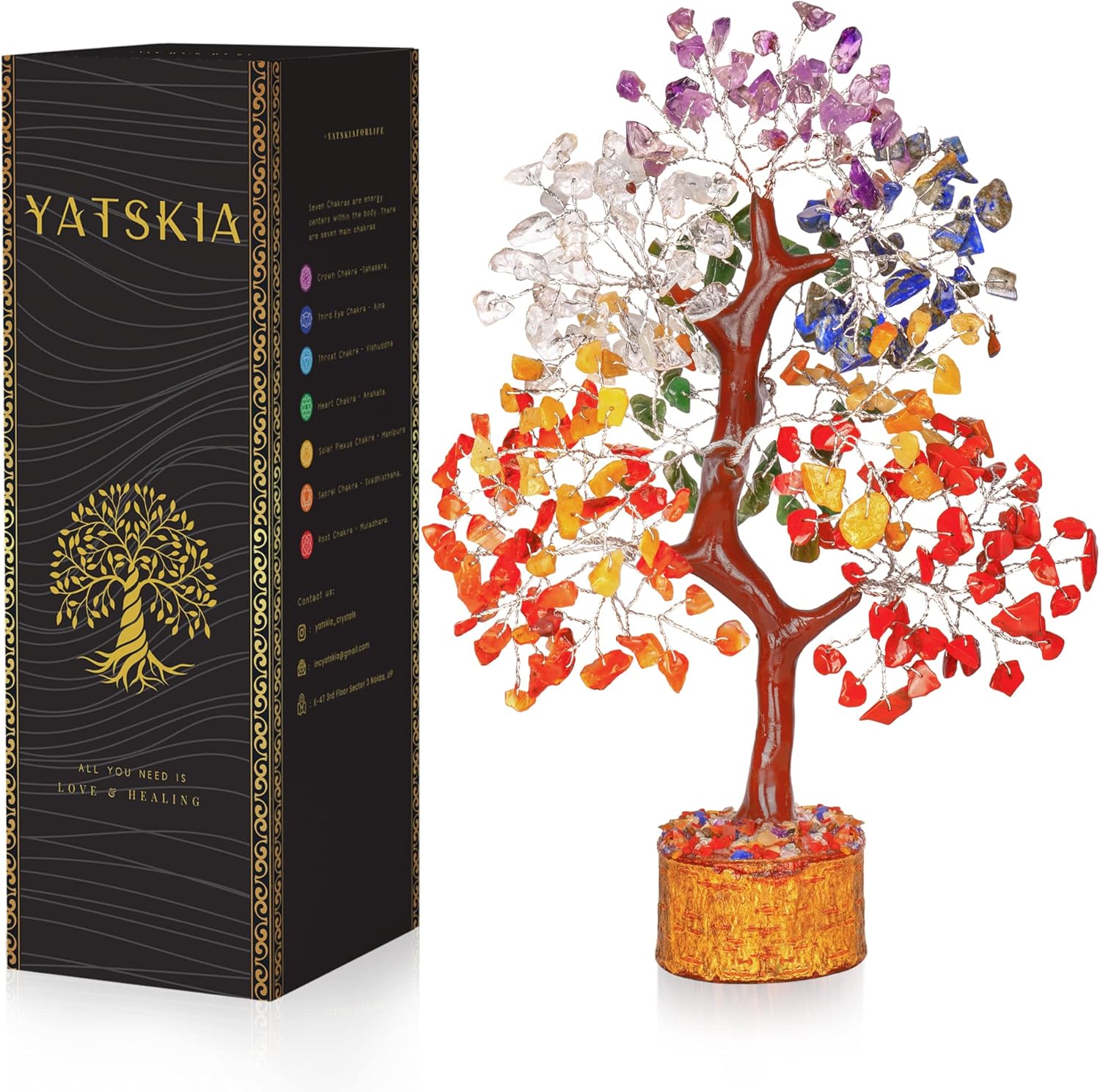 YATSKIA Chakra Tree of Life Crystals and Healing Stones Review