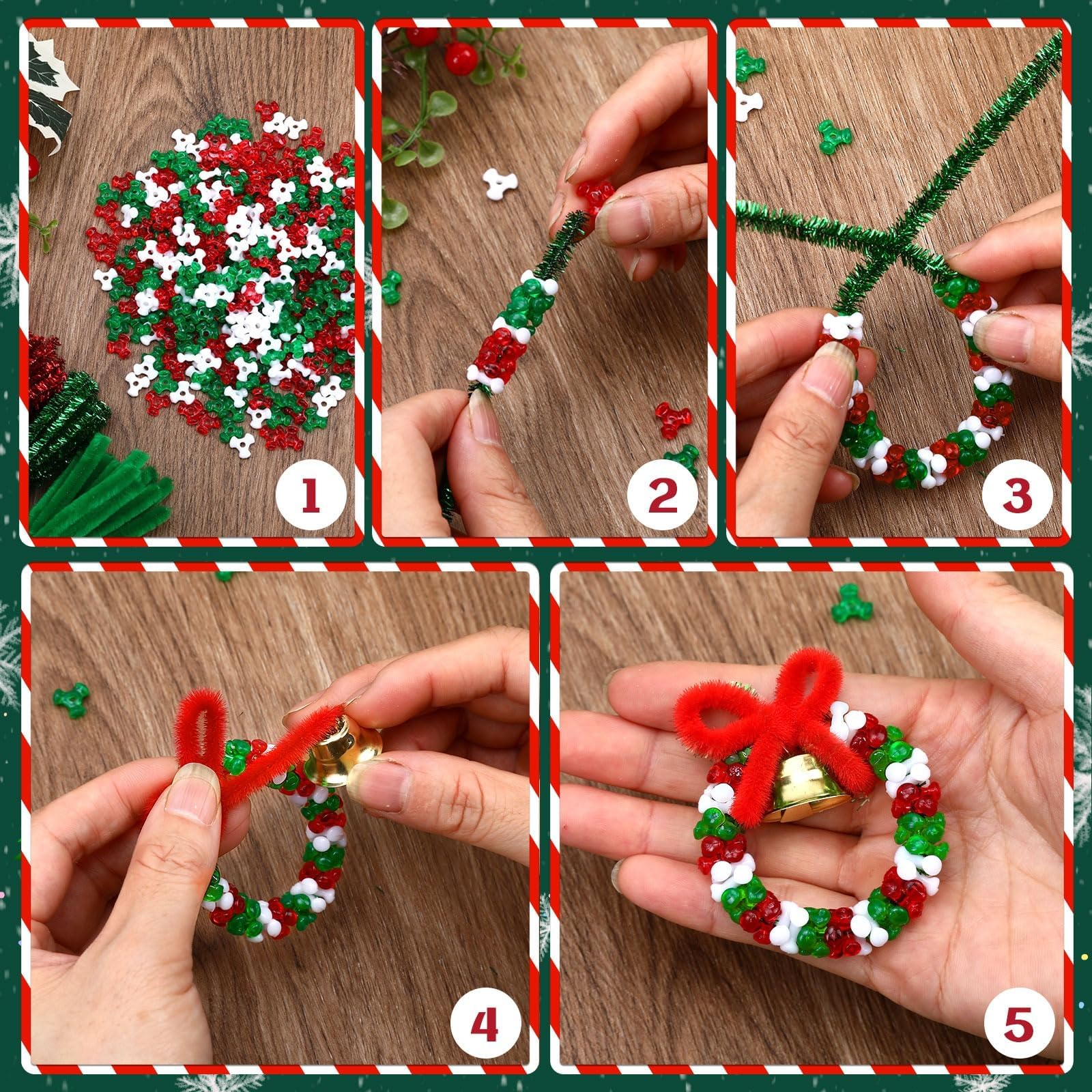 Christmas Tri Beads Kit - Make Festive Ornaments -3 Christmas Tri Beads Kit - Make Festive Ornaments -3