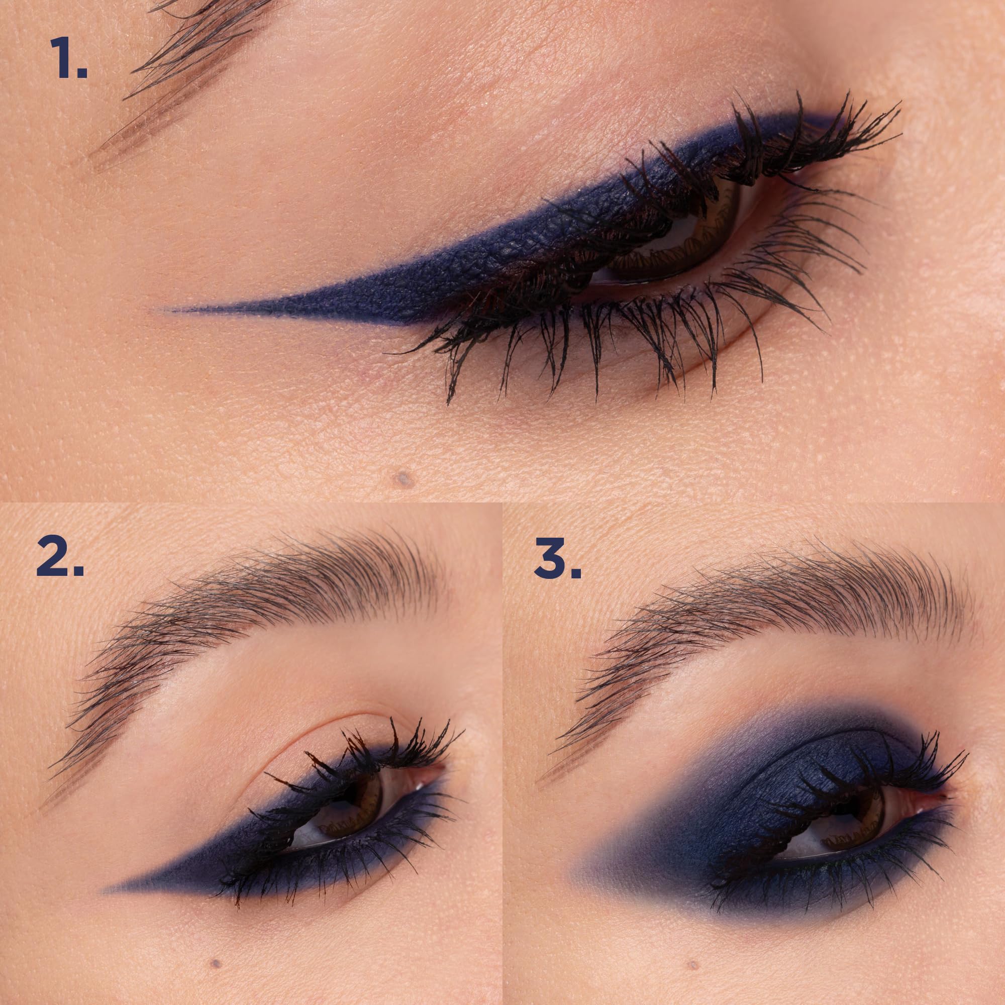 NABLA Cupid's Arrow Longwear Styl, Midnight Blue | Długo utrzymująca się i wysoka pigmentacja ołówek Stylo | Wielofunkcyjna wkładka, cień do powiek lub szminka, kremowa, wygodna konsystencja dla
