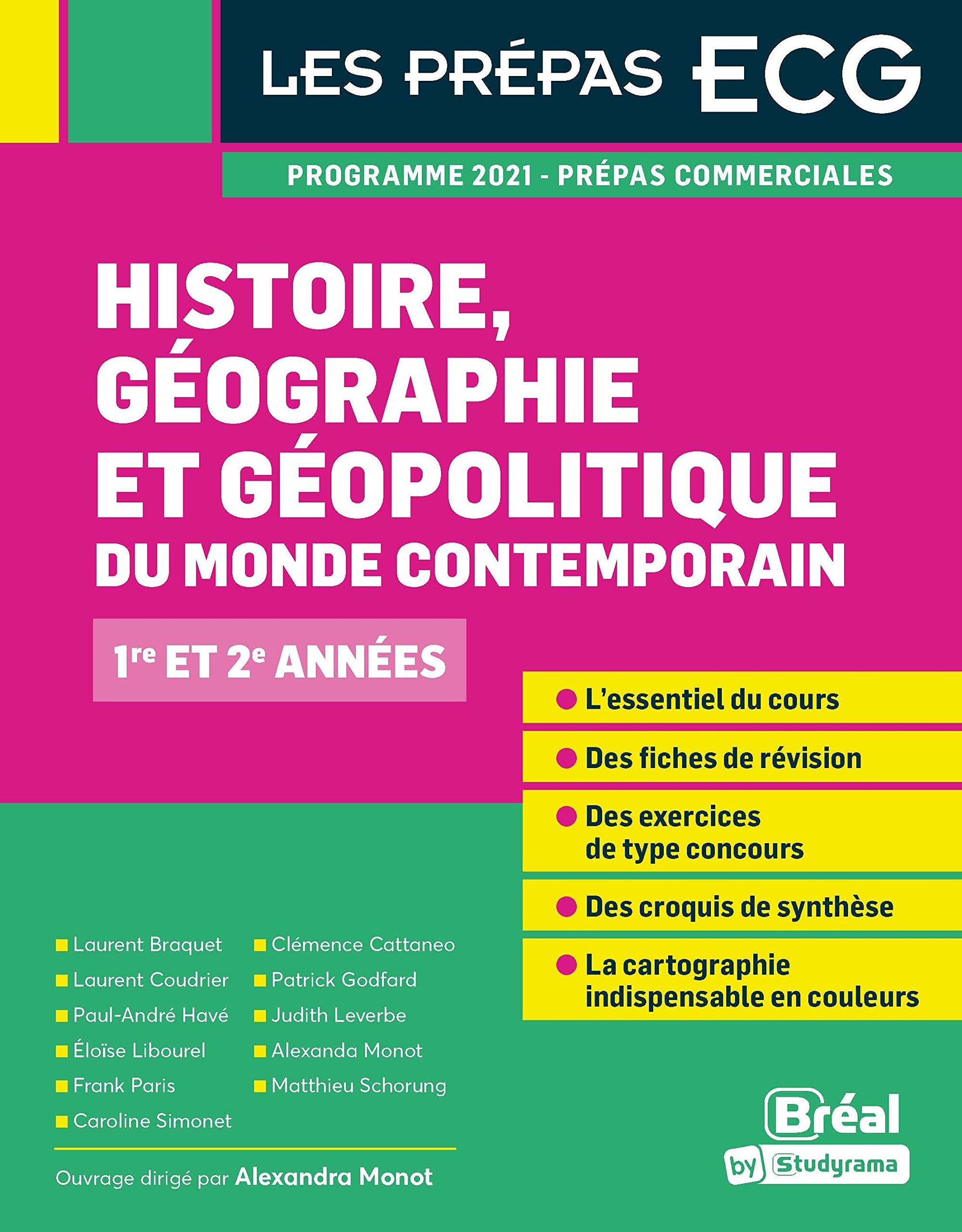 Histoire, géographie, géopolitique du monde contemporain: 1re et 2e années