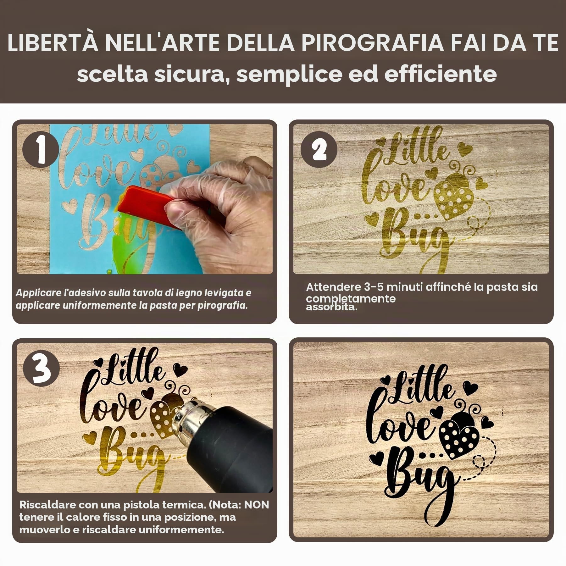 Pasta bruciante per legno, 113,4 g, gel per bruciare il legno con spatola in silicone, per artigianato, disegno e arti fai da te, crea belle opere d'arte in pochi minuti, personalizza il tuo mestiere