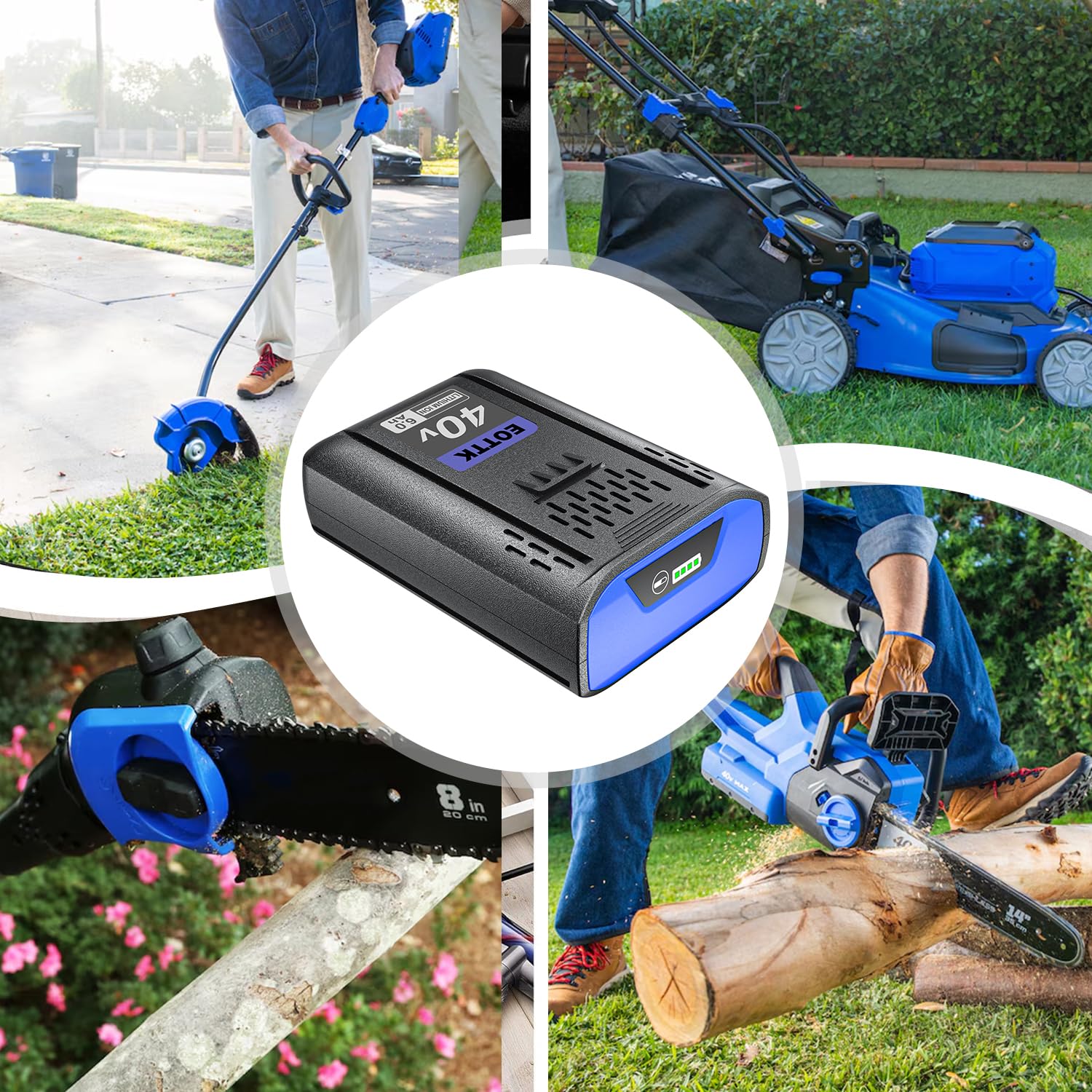 EOTTK Batería de iones de litio de repuesto para Kobalt 40V KB440-06 KB240-06 KB640-03 KB2540C-06 de 40 V