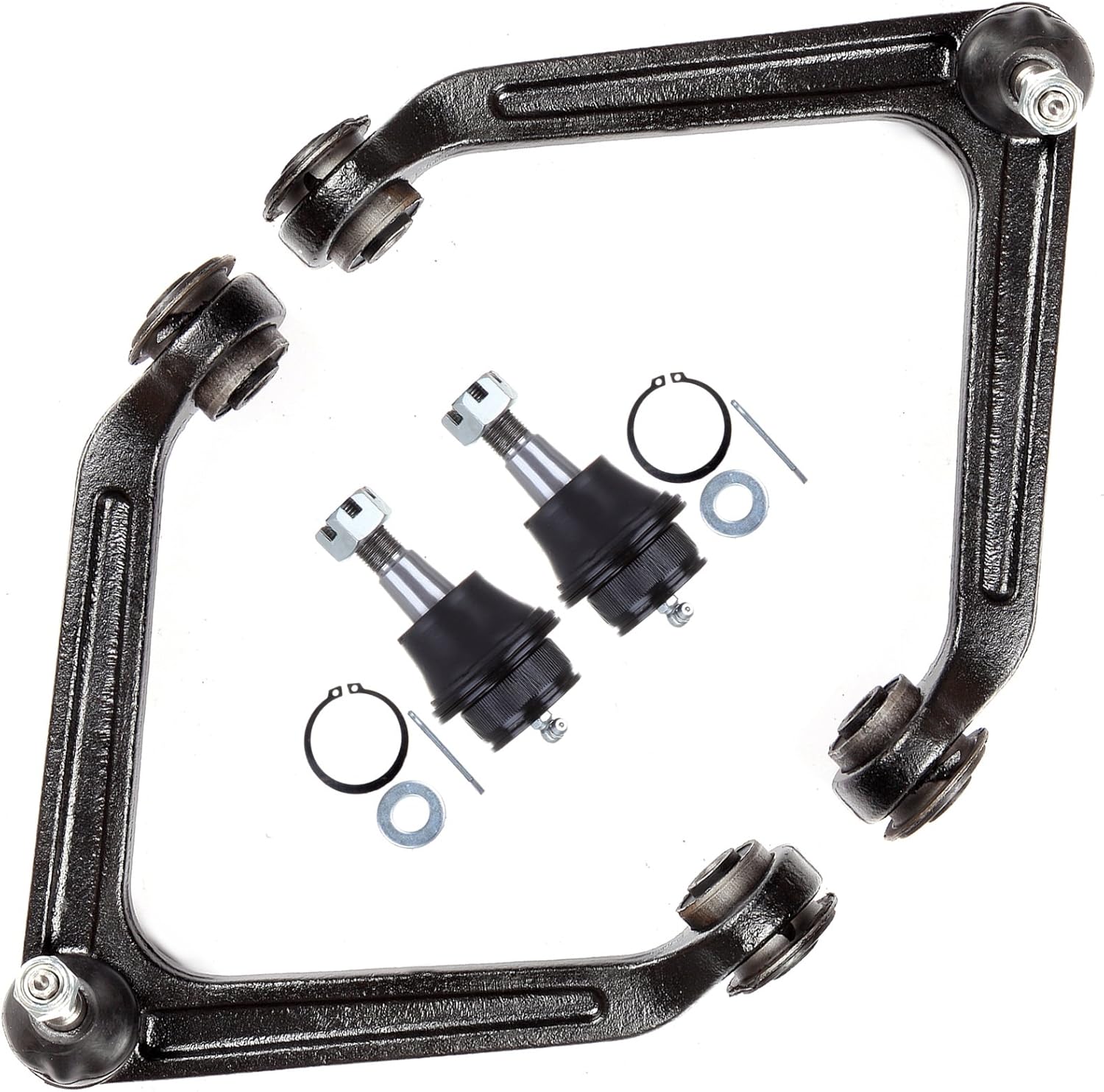 ECCPP Lower Ball Joint Upper Control Arm And Ball Joint 2002-2005 for Dodge Ram 1500 4pcs K7411 K7424