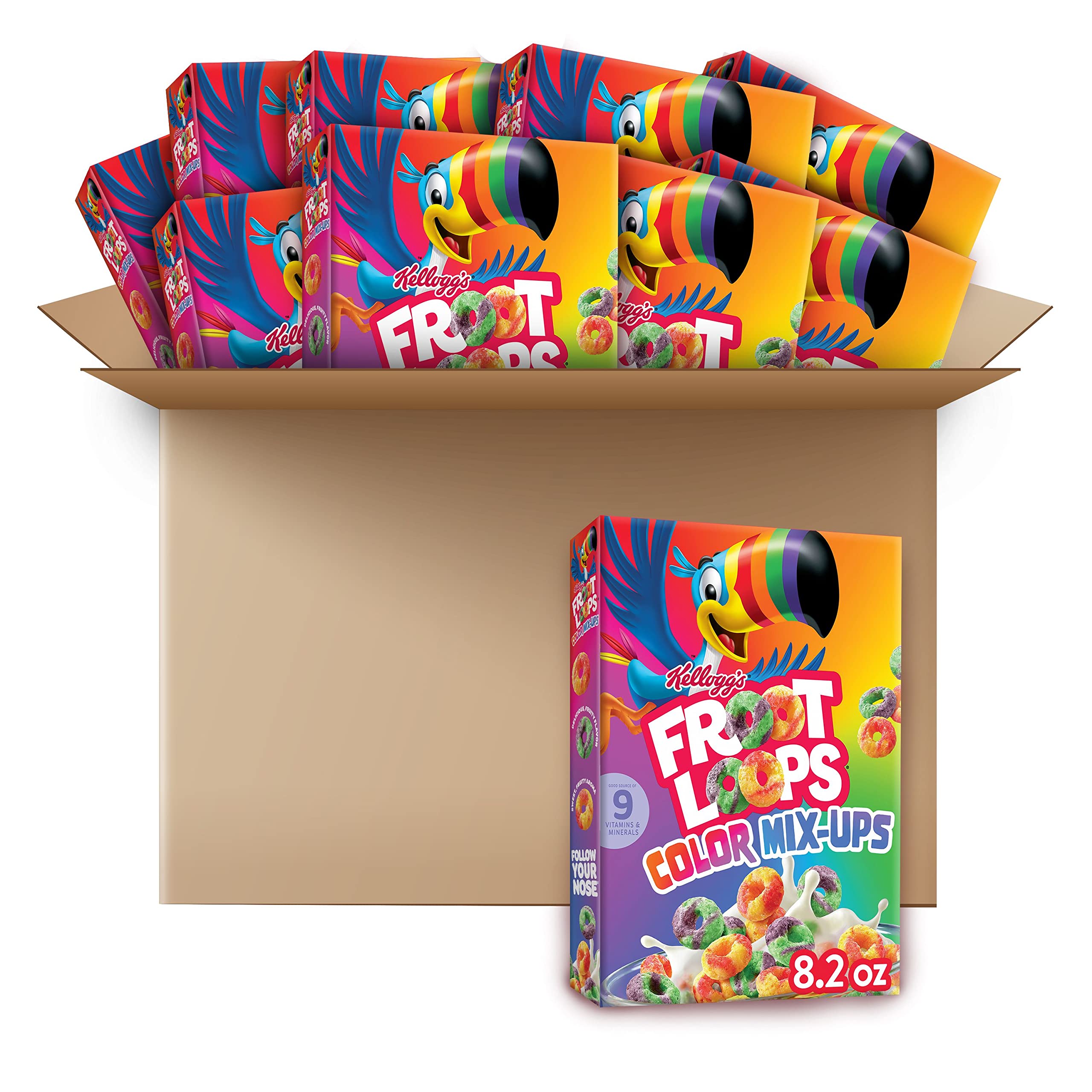 Buy Kellogg’s Froot Loops Color Mixups Breakfast Cereal, Fruit Flavored