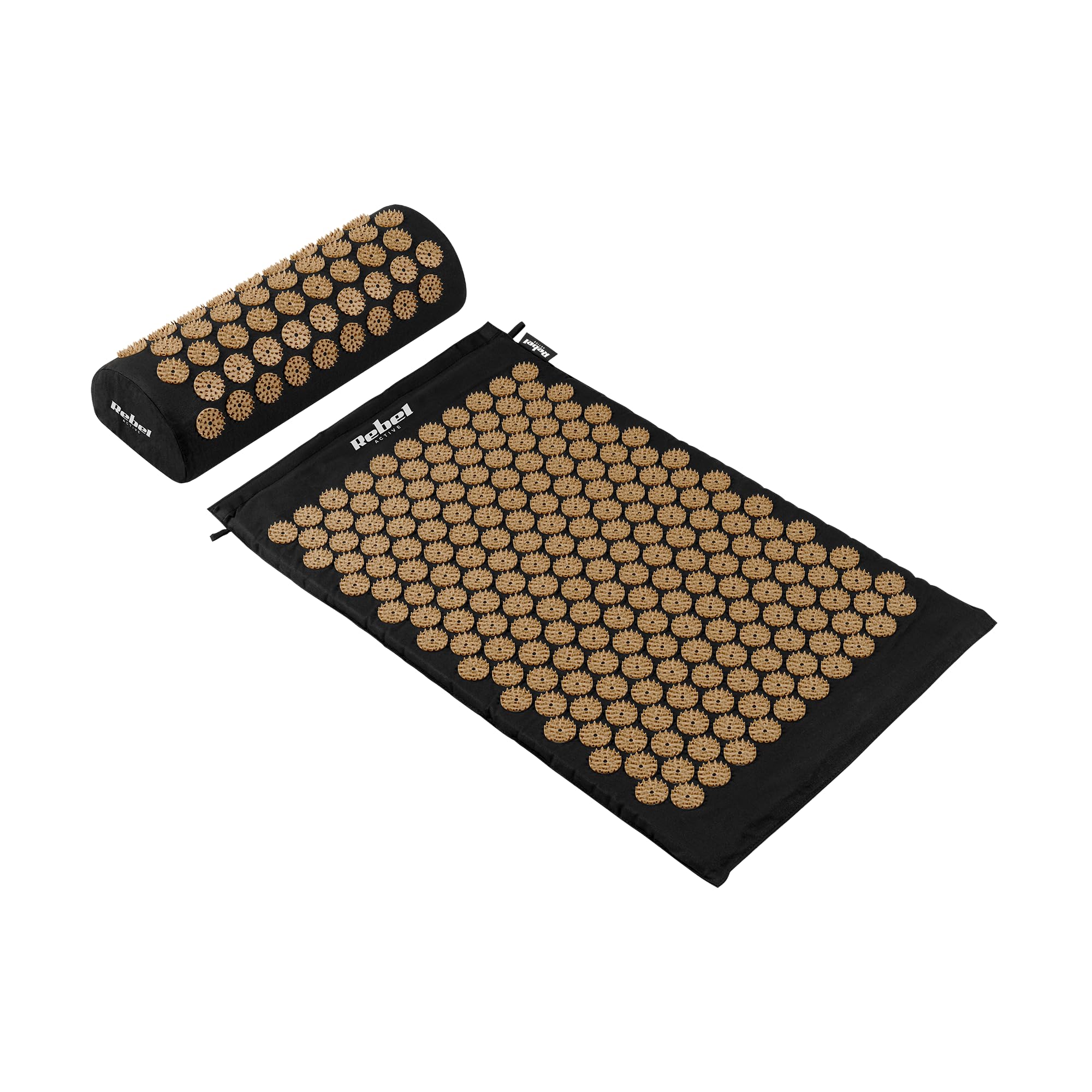 Rebel Electro Tappetino per la salute con punte per digitopressione con cuscino 72 x 42 cm punte dorate RBA-6002-GL