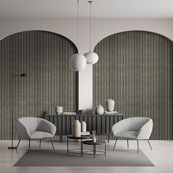 WADILE PVC Wood Grain Panels for Wall, 15.7 in X 8.5 ft Soundproof Peel and Stick, Cover 11.2 Sqft, Fishbone