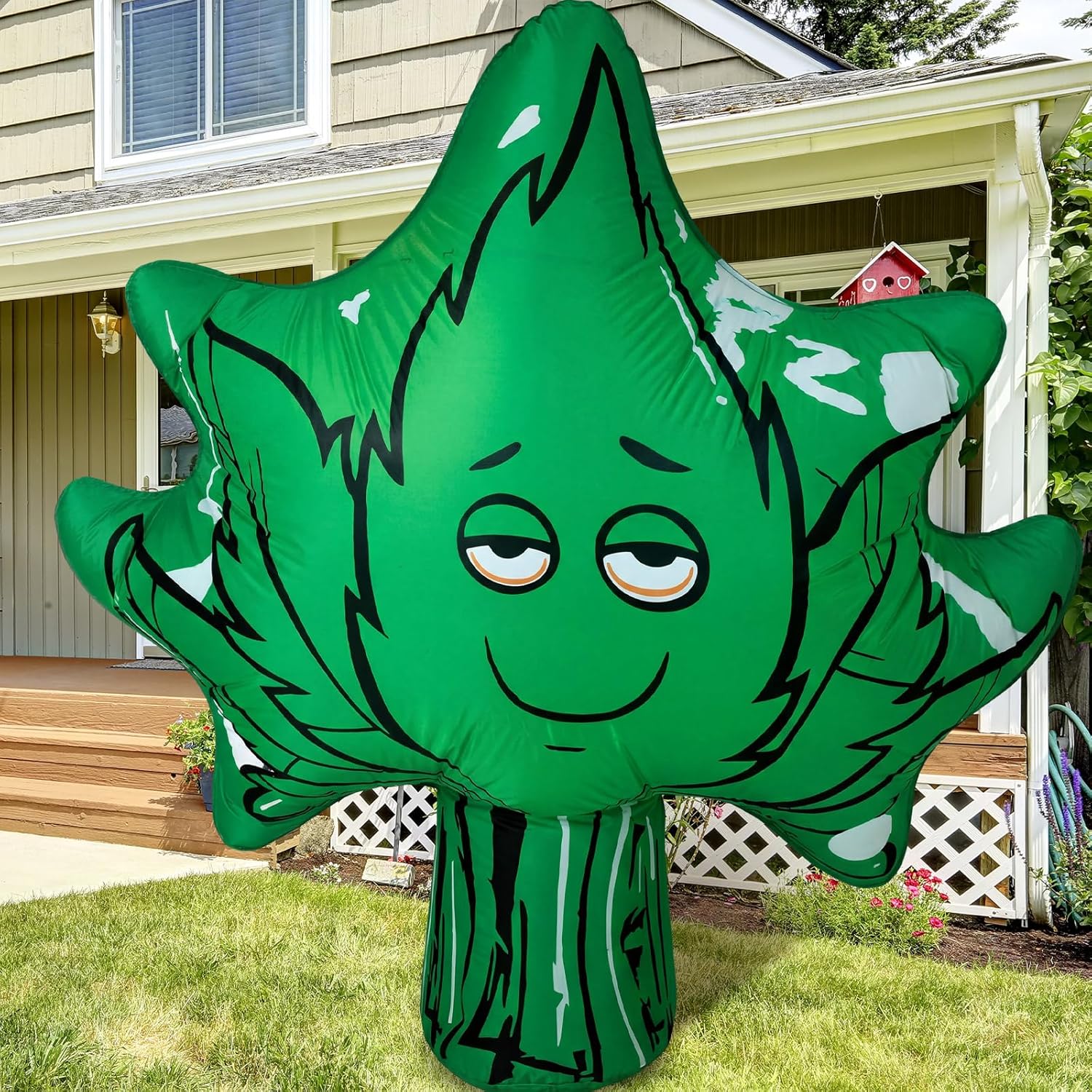 Libima 3.6 FT Inflatable Decor - Giant Green Blow Up Outdoor Decoration for Adult Party Accessories Birthday Carnivals