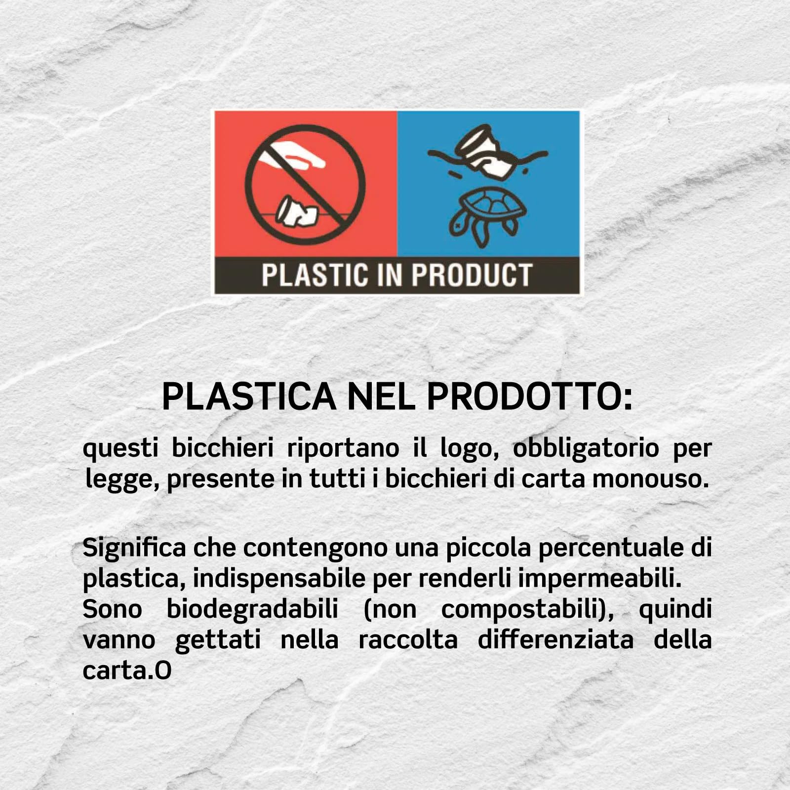500 vasos de papel de 200 ml, ecológicos, biodegradables, desechables, fabricados en Italia, para llevar bebidas calientes, agua, de colores rojos, fabricados y envasados en Italia