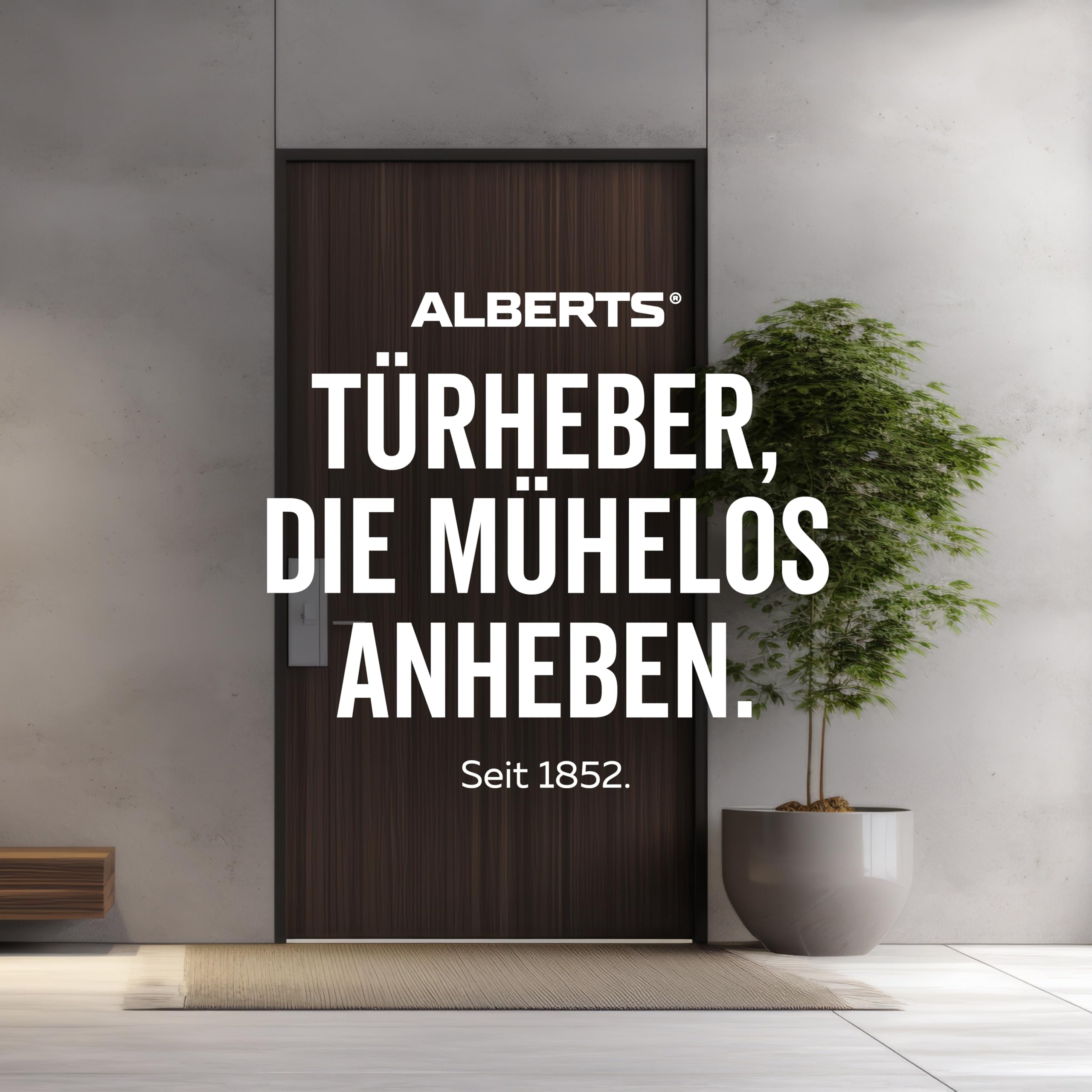 GAH-Alberts 870126 870119 - Elevador de puerta para levantar y colgar puertas de habitaciones, color antracita, juego de 3