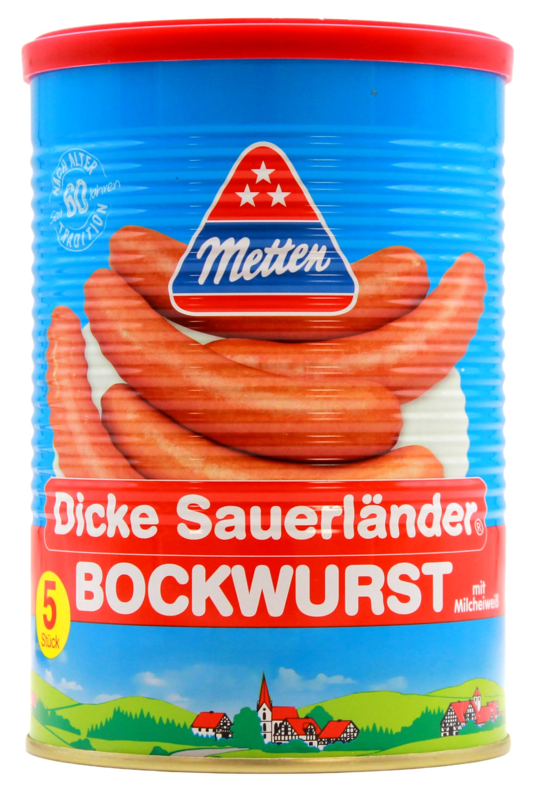 Metten Dicke Sauerländer Bockwurst 500g (5x100g) SPARPACK 12 Stück