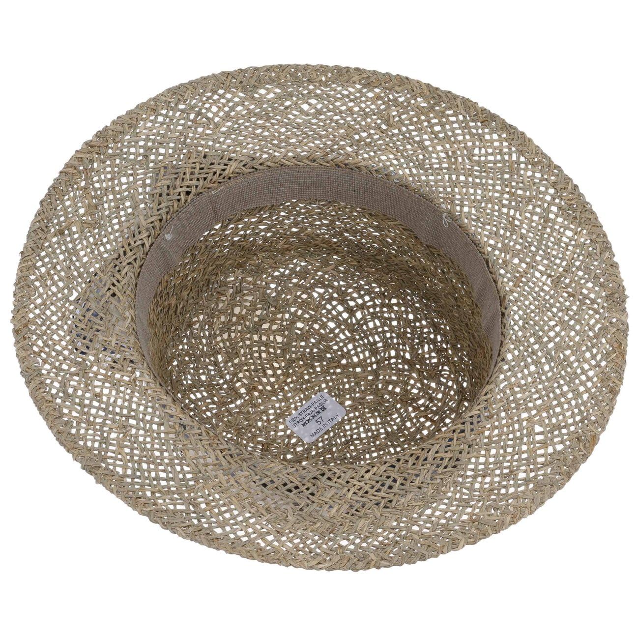 Lierys Chapeau Seagrass avec Bande en Tissu Femme - Made in Italy de Soleil D'Ete Plage Ete Printemps-ete