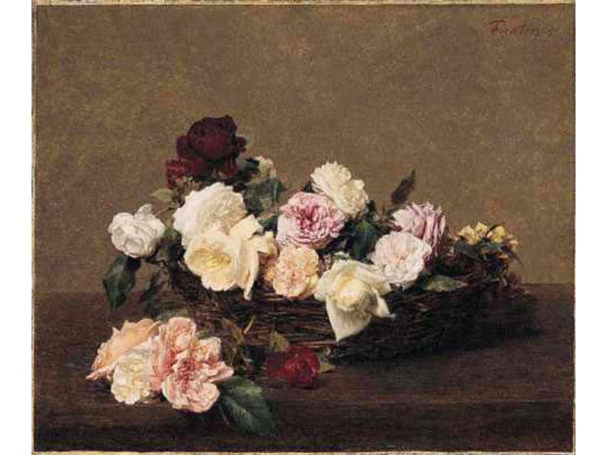 Henri Fantin-Latour、Petites roses A Basket of Roses by Henri Fantin-Latour : Amazon.ca: Home
