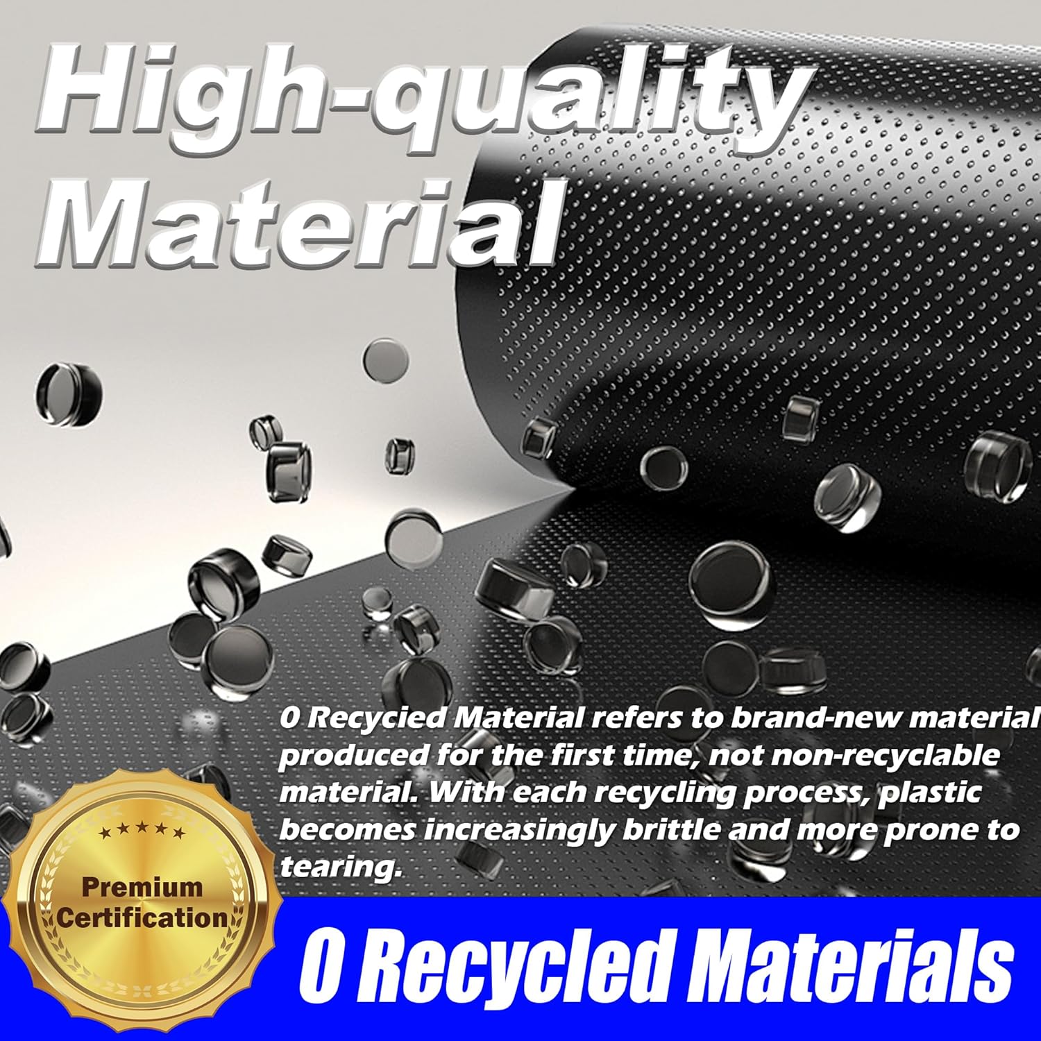 (100 count)65 Gallon Trash Bags,Large Commercial Can Liner,Disposable Black Garbage Bags For Household,Commercial,Lawn and Leaf