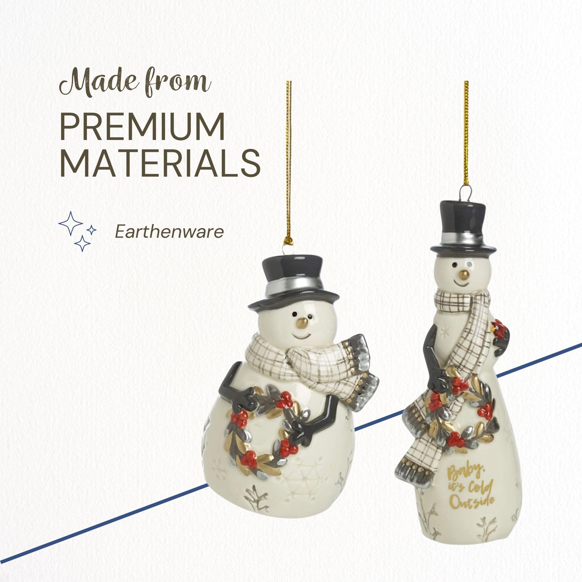 Amazon.com: Fitz and Floyd Wintry Woods Snowman Collectible