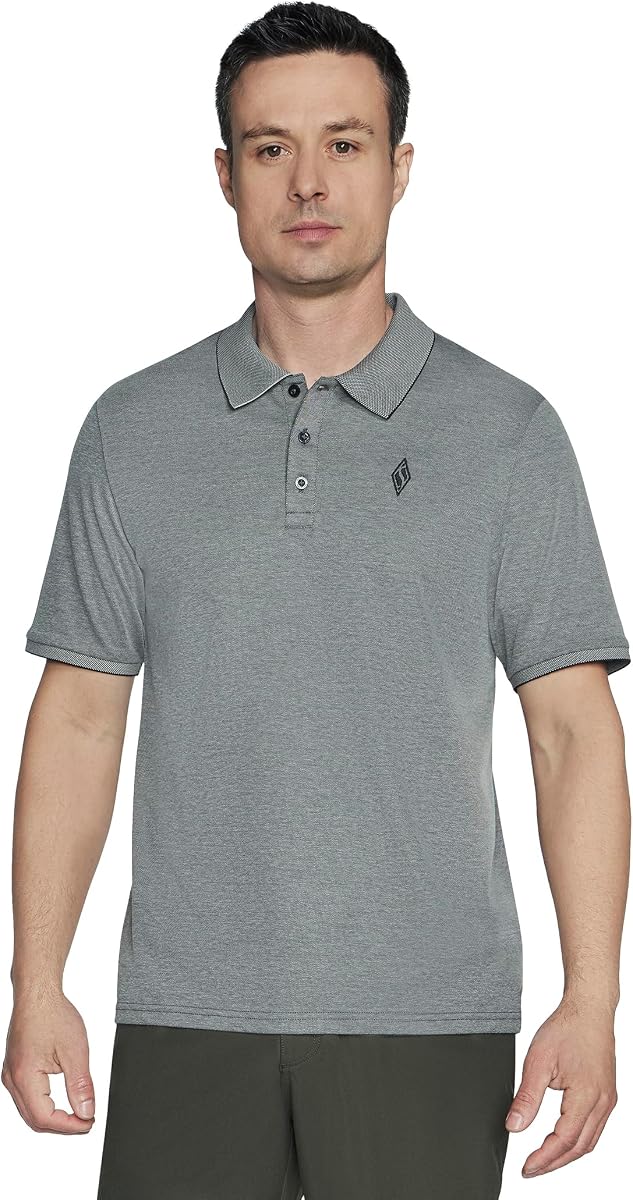 Polo fuera de servicio para hombre | Casual, GO DRI Piqué, mezcla de algodón orgánico, transpirable, elástico cómodo