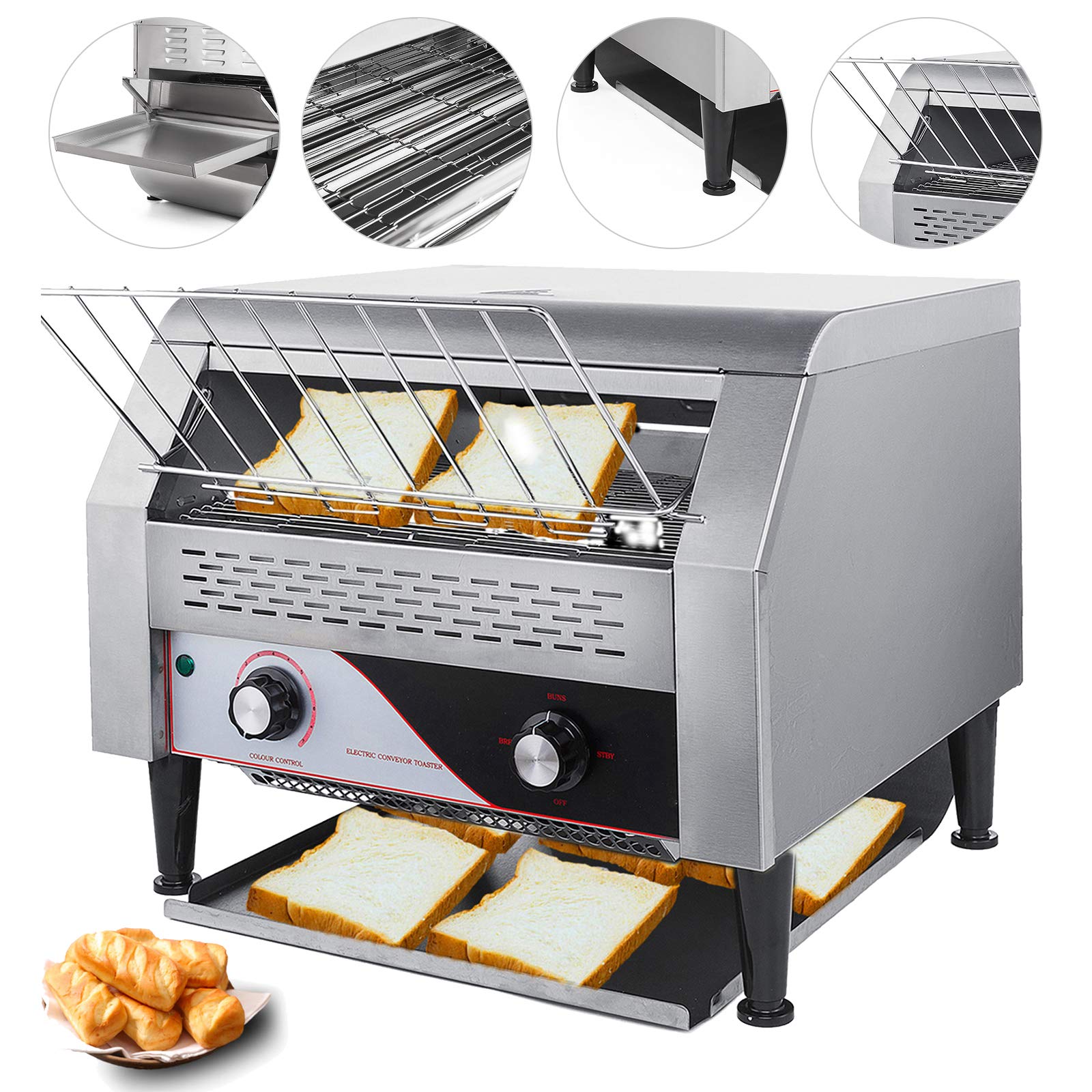 Buy VEVOR Commercial Conveyor Toaster 300pcs/H Electric Conveyor