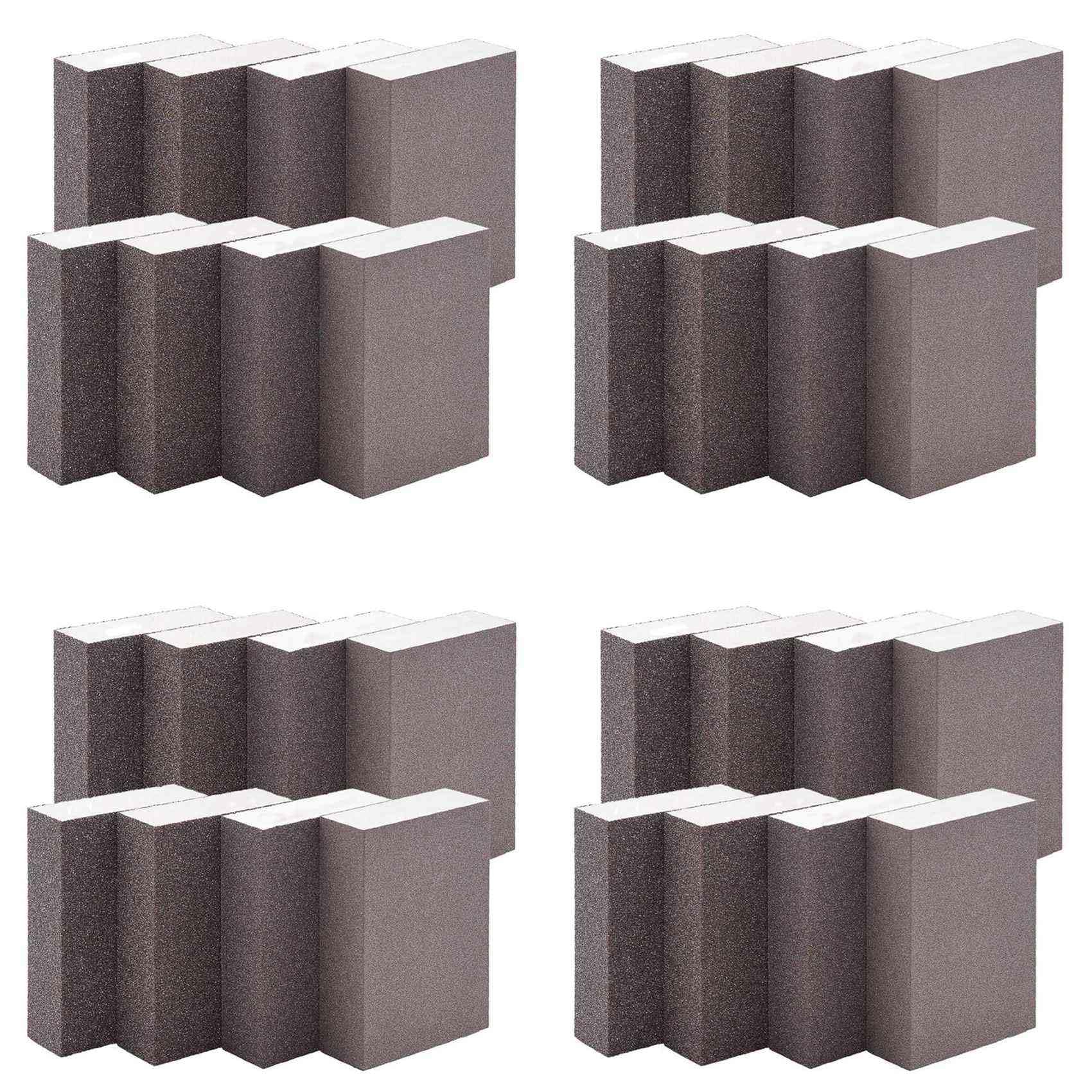 Jnchdghwa 32Pack Sanding Sponges Coarse Fine Sanding Blocks in 60-220 Grits Sand Foam Sandpaper for Metal Wood Polish
