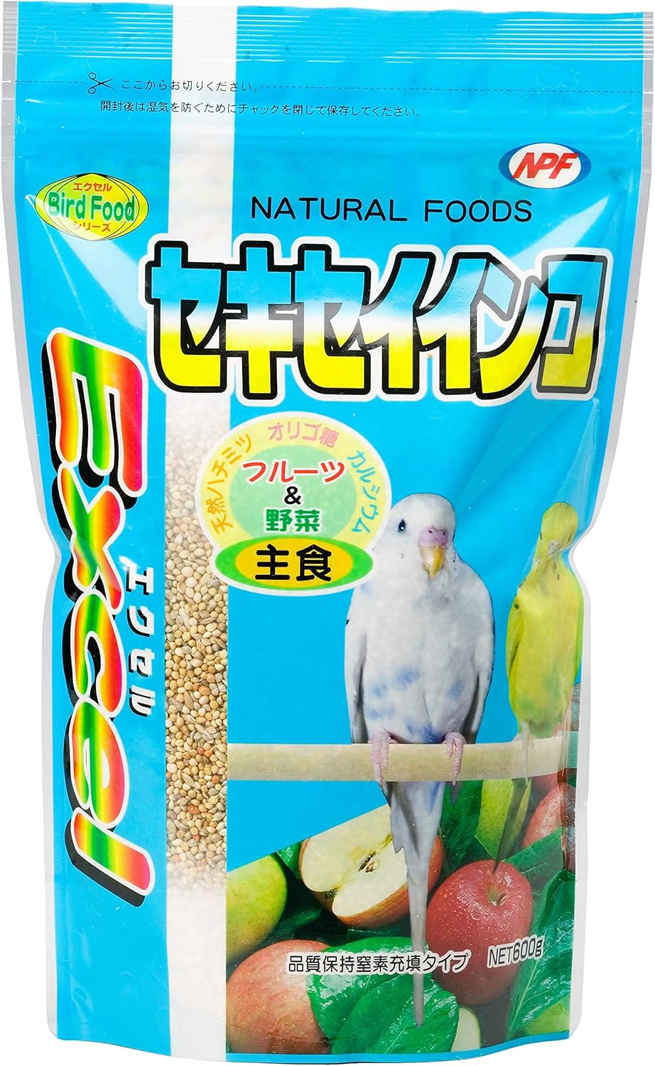 Amazon ナチュラルペットフーズ エクセルセキセイインコ600g ナチュラルペットフーズ 餌 通販