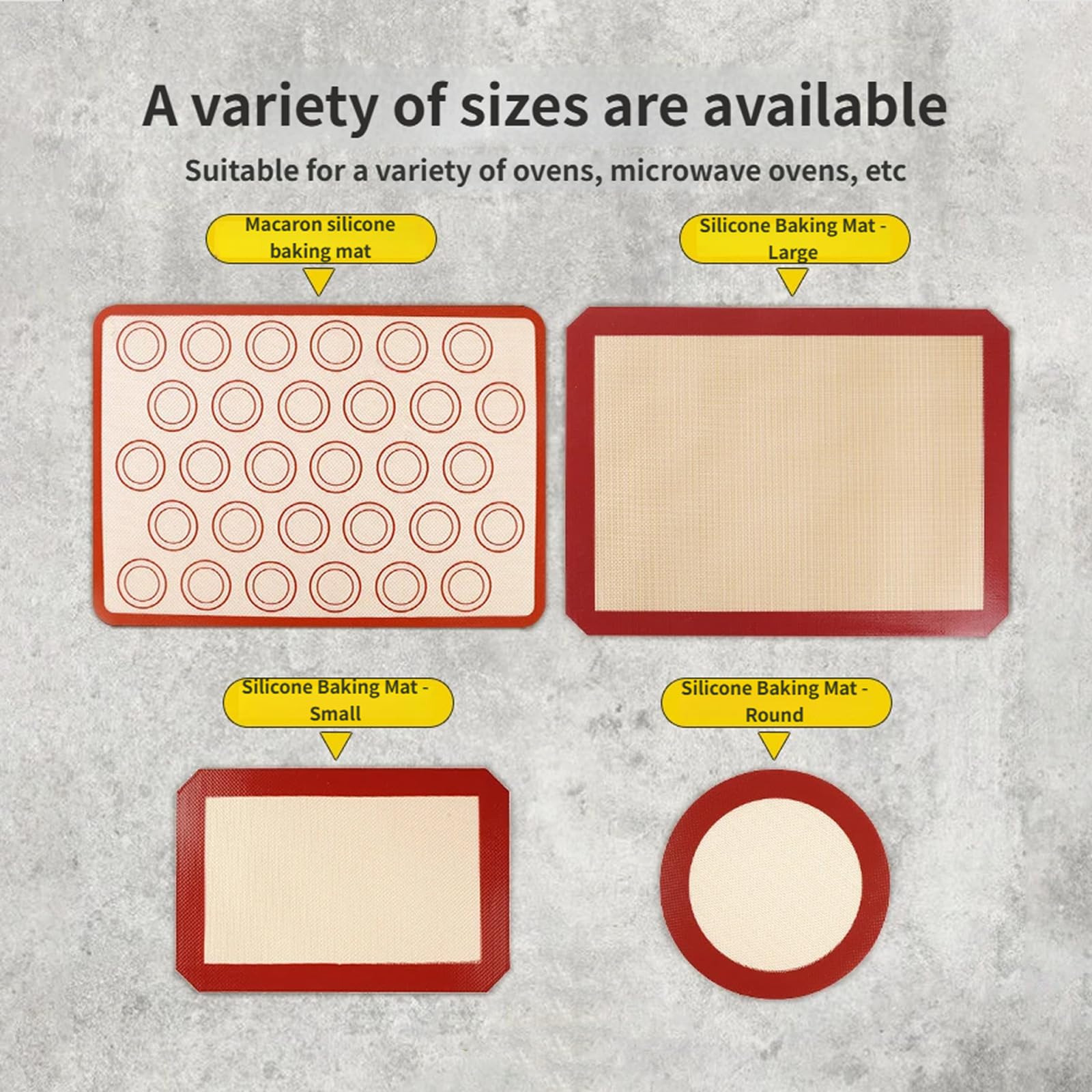 Feuille de cuisson en silicone de qualité alimentaire, plaque de