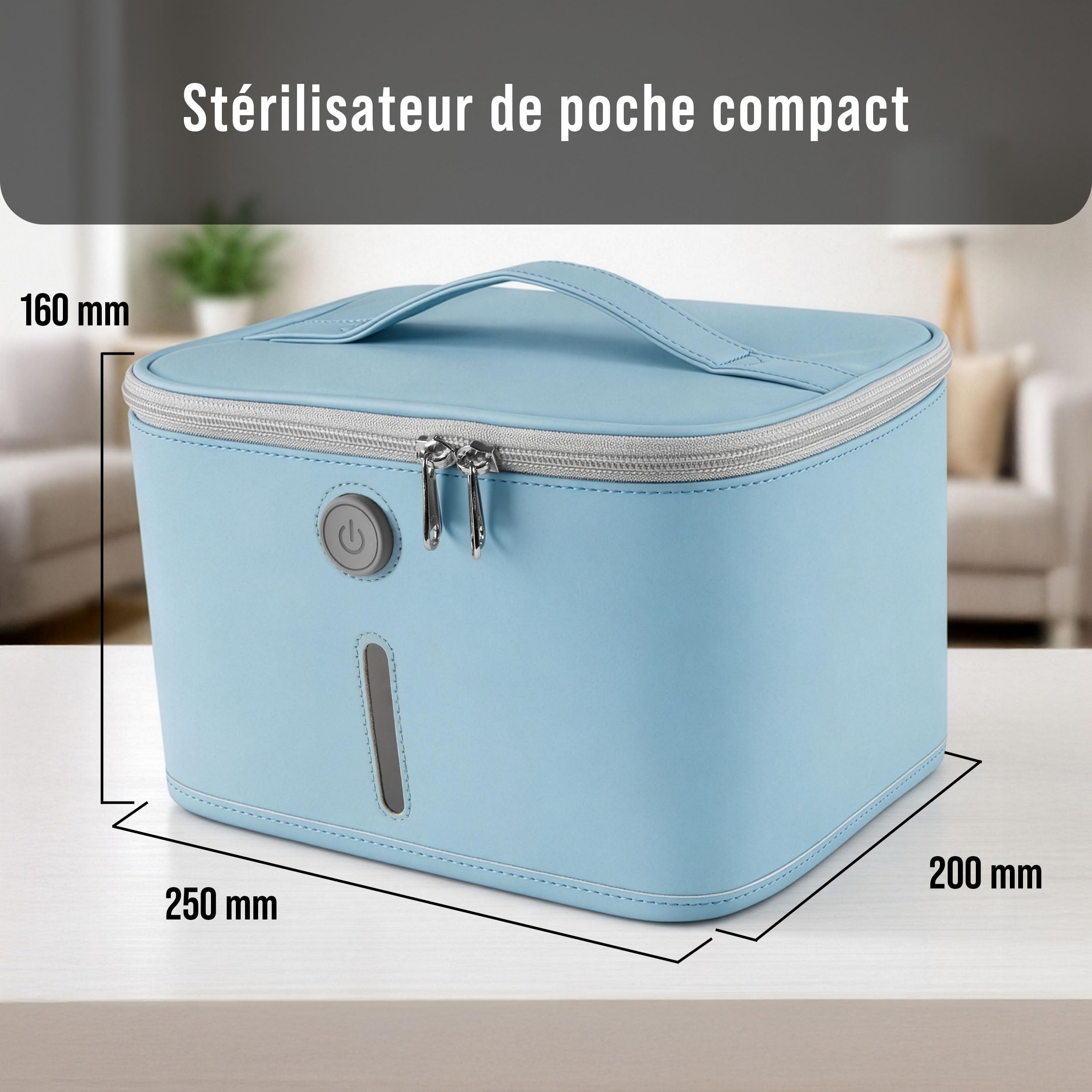 Pulox Sac de désinfection UVC - Stérilisateur UV portable pour une décontamination rapide jusqu'à 99,9% en 3 minutes