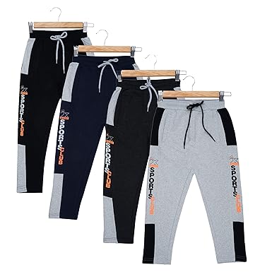 Regular Fit Boys Casual Track Pant - Pack of 4 (2KBP01_4C)