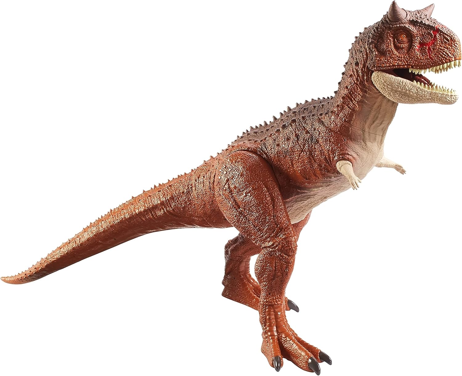 Amazon Com Jurassic World Colossal Carnotaurus Toro Dinosaur Action Figure Camp Cretaceous With Stomach Release Feature 36 In Long Realistic Sculpting Kid Gift Age 4 Years Up Toys Games