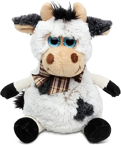 DolliBu - Animal de peluche de vaca Suave peluche abrazable con ojos grandes, adorable juguete de peluche de vaca rancho para jugar, lindo regalo DolliBu - Animal de peluche de vaca Suave peluche abrazable con ojos grandes, adorable juguete de peluche de vaca rancho para jugar, lindo regalo