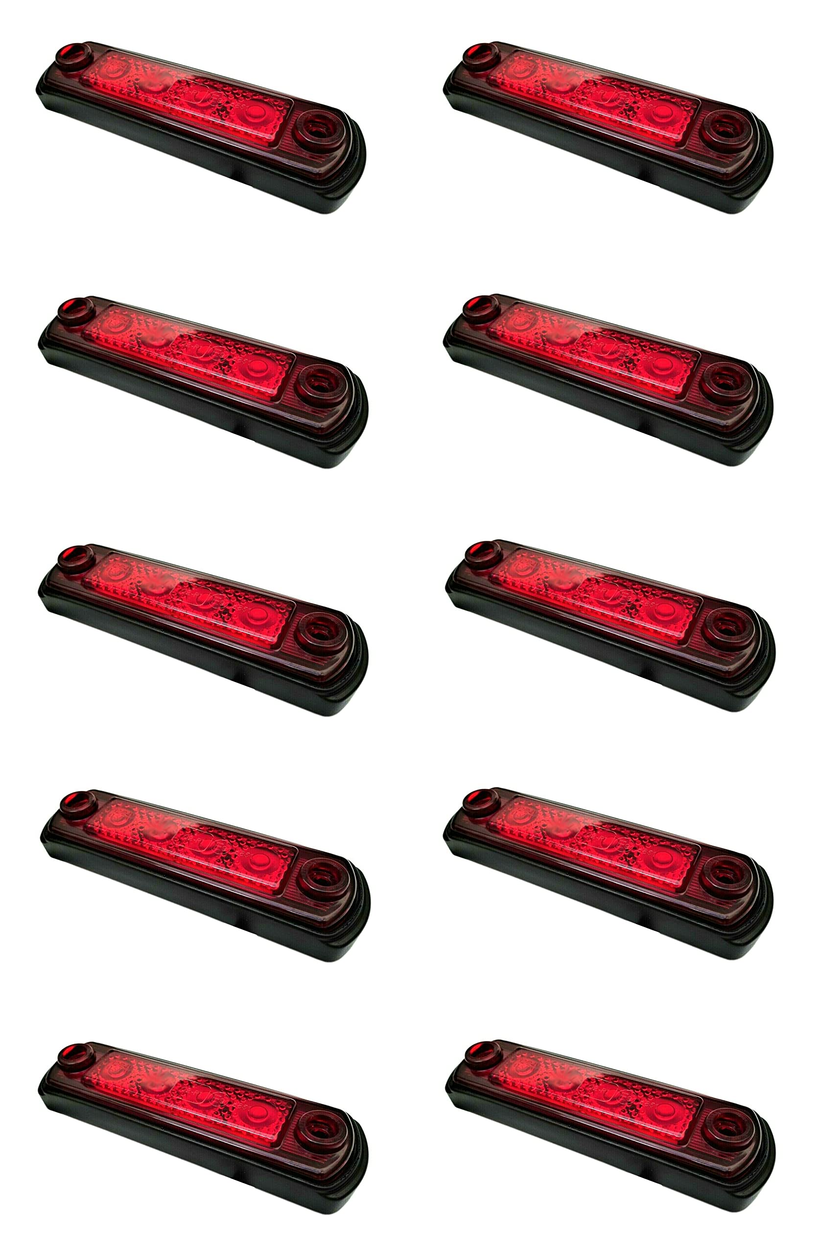 10 luces LED de contorno para remolques de coche, camión