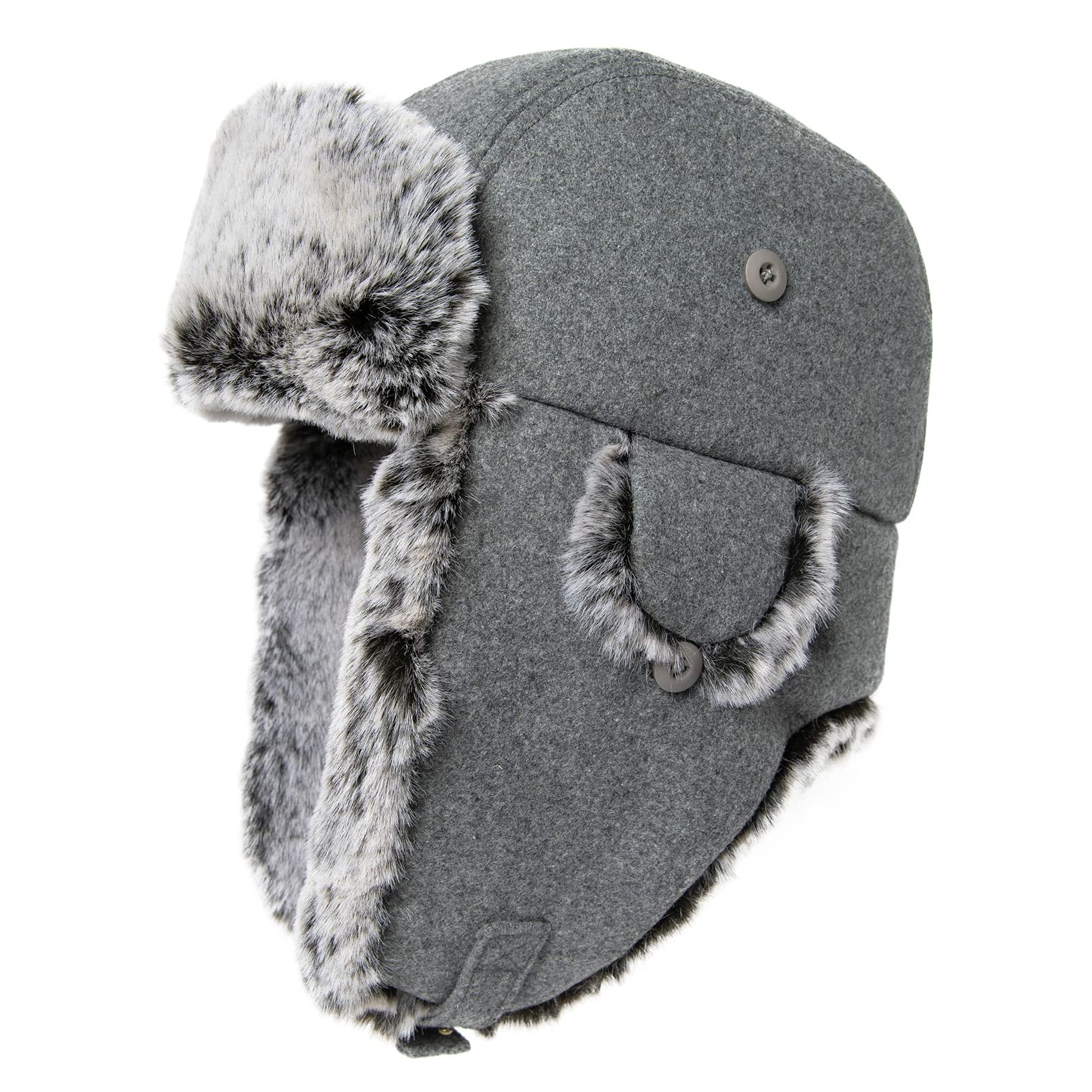 Heren winter warme pilotenmuts, wintermuts met oorklep, winddichte