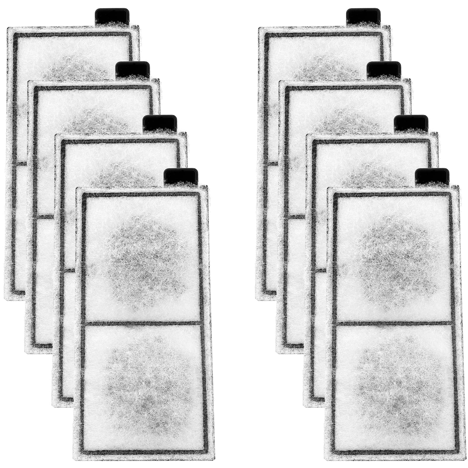 AQQA8 Pack Aquarium Replacement Filter Cartridge Fish Tank Filter Cartridge for Aquarium Internal Filter (Large)
